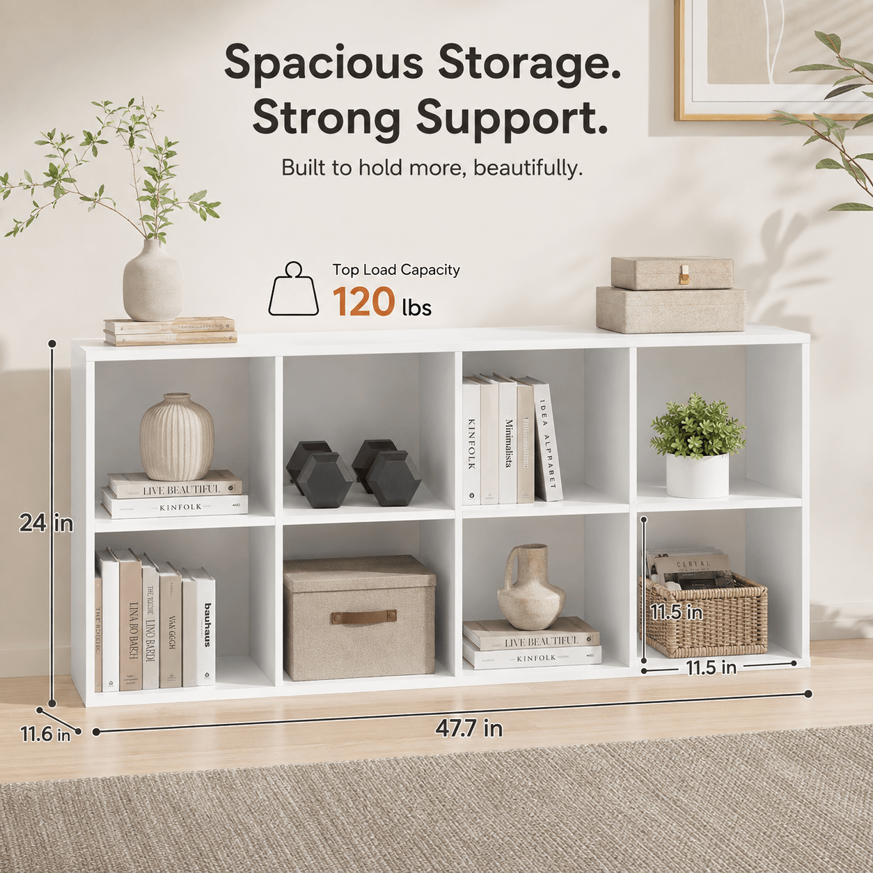 6/8/9-Cube Storage Organizer with Removable Back Panels