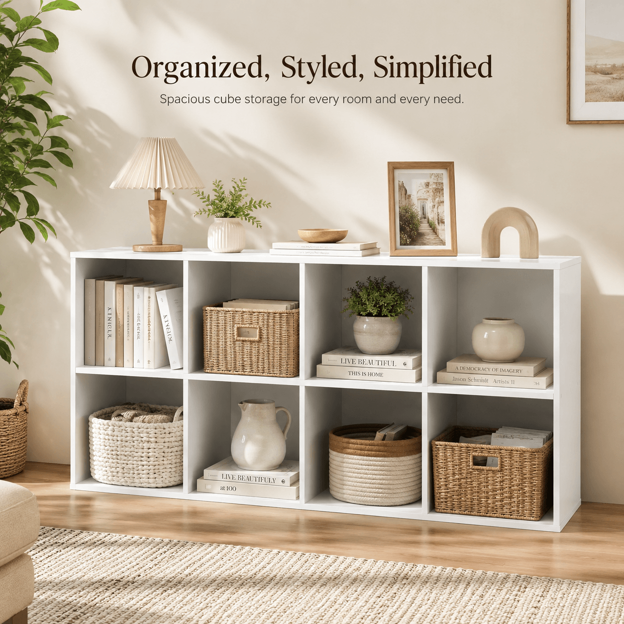 6/8/9-Cube Storage Organizer with Removable Back Panels