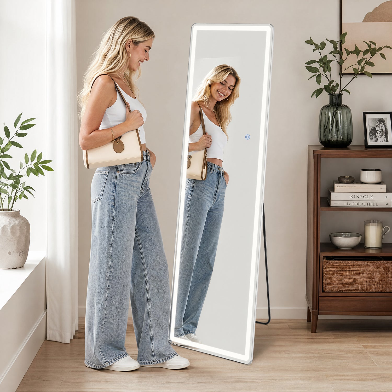 3-Color LED Illuminated Vanity Mirror