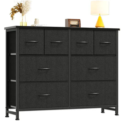 8-Drawer Fabric Storage Organizer with Wood 