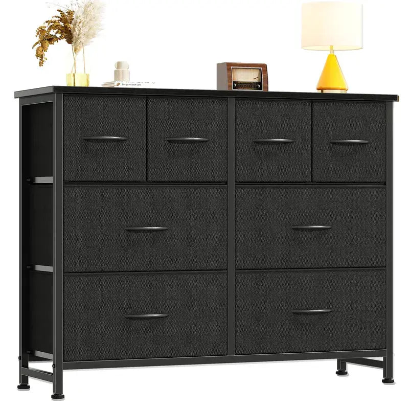 Warebay 8-Drawer Fabric Storage Organizer with Wooden Top