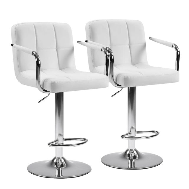 Bar Stools Set of 2, Adjustable Swivel Bar Stool