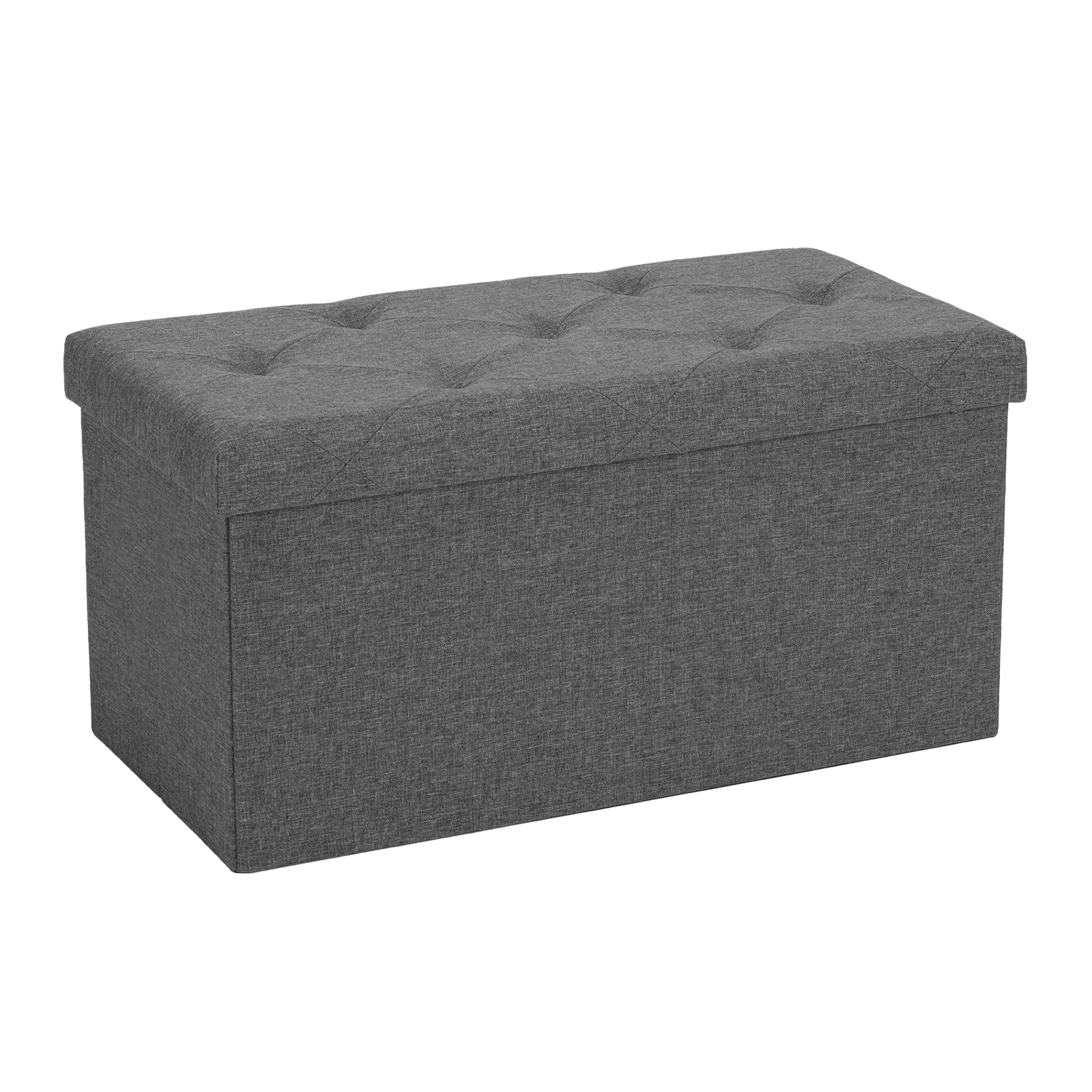 Foldable Linen Storage Ottoman Bench