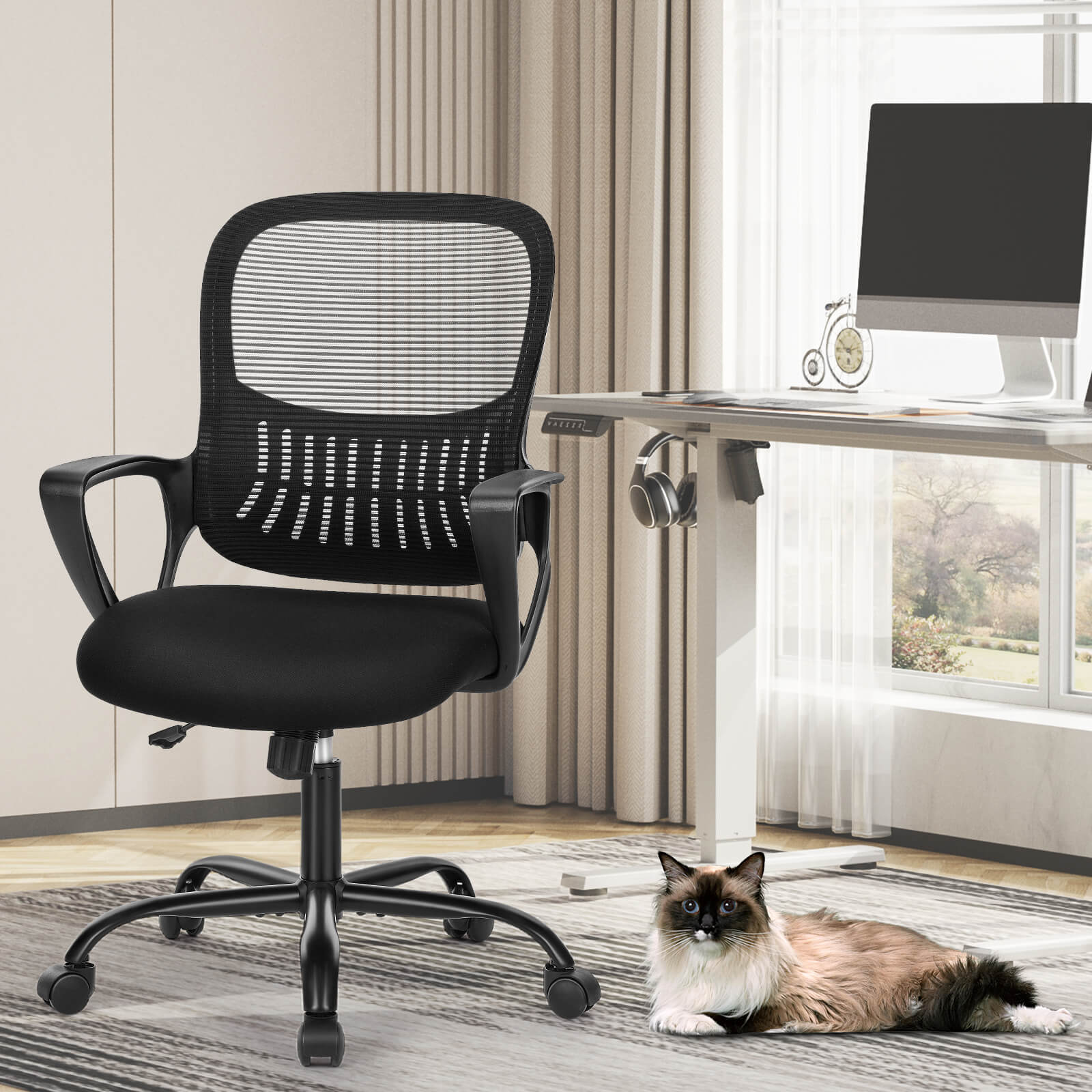 Ergonomic Mesh Drafting Office Chair
