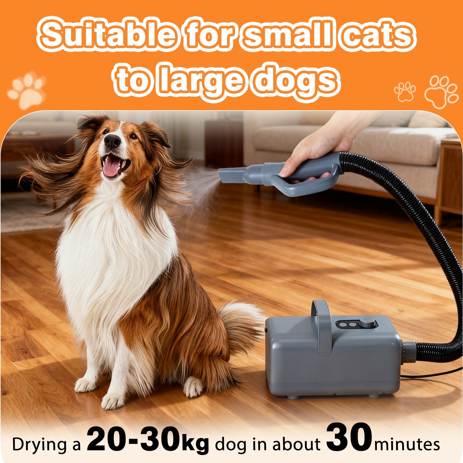 Adjustable Speed Pet Hair Dryer