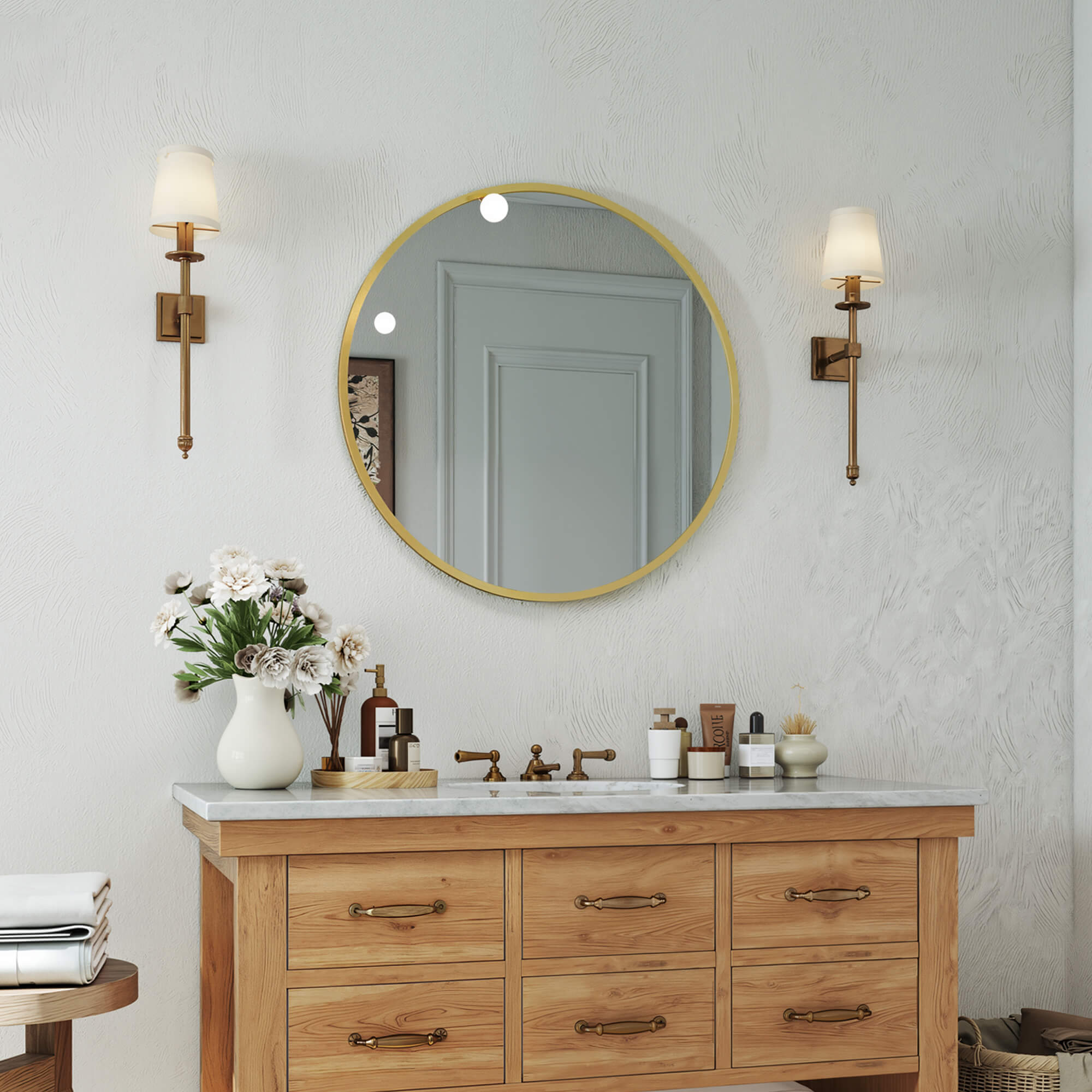 Elegant Round Wall Mirror