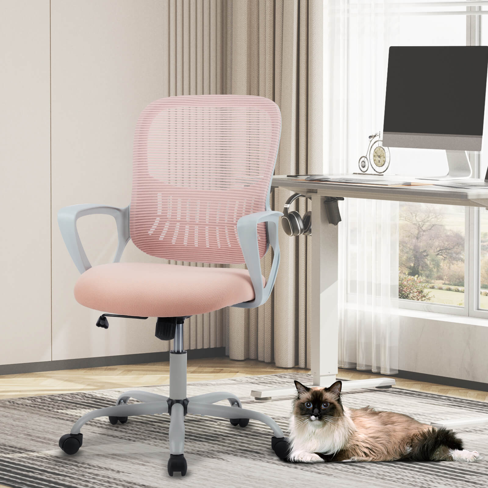 Ergonomic Mesh Drafting Office Chair