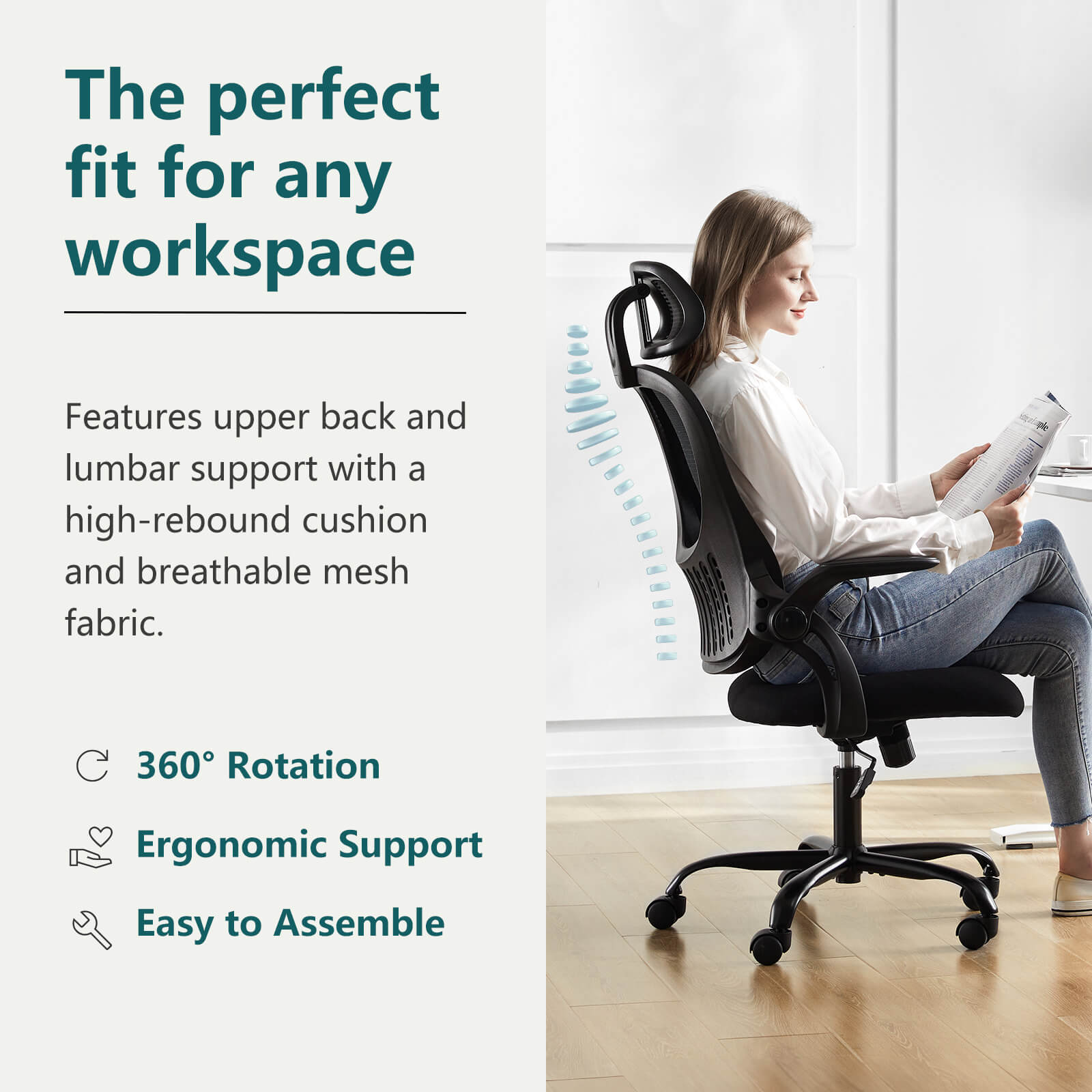 High Back Ergonomic Mesh Office Chair