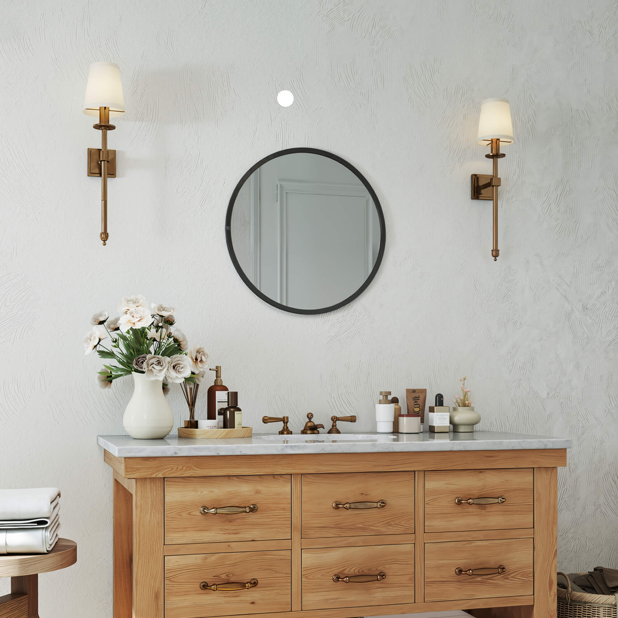 Elegant Round Wall Mirror