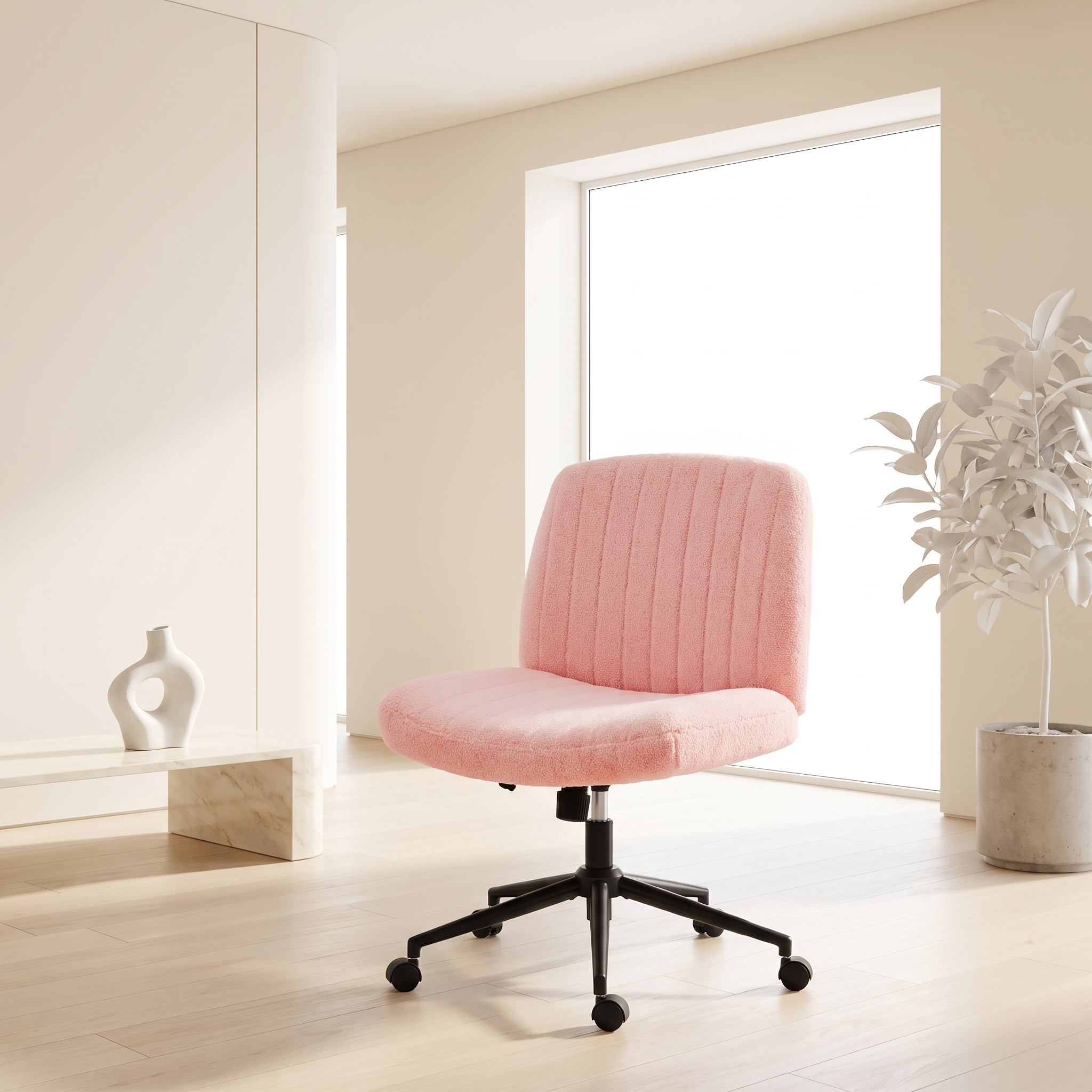 Armless Adjustable Plank Office Chair
