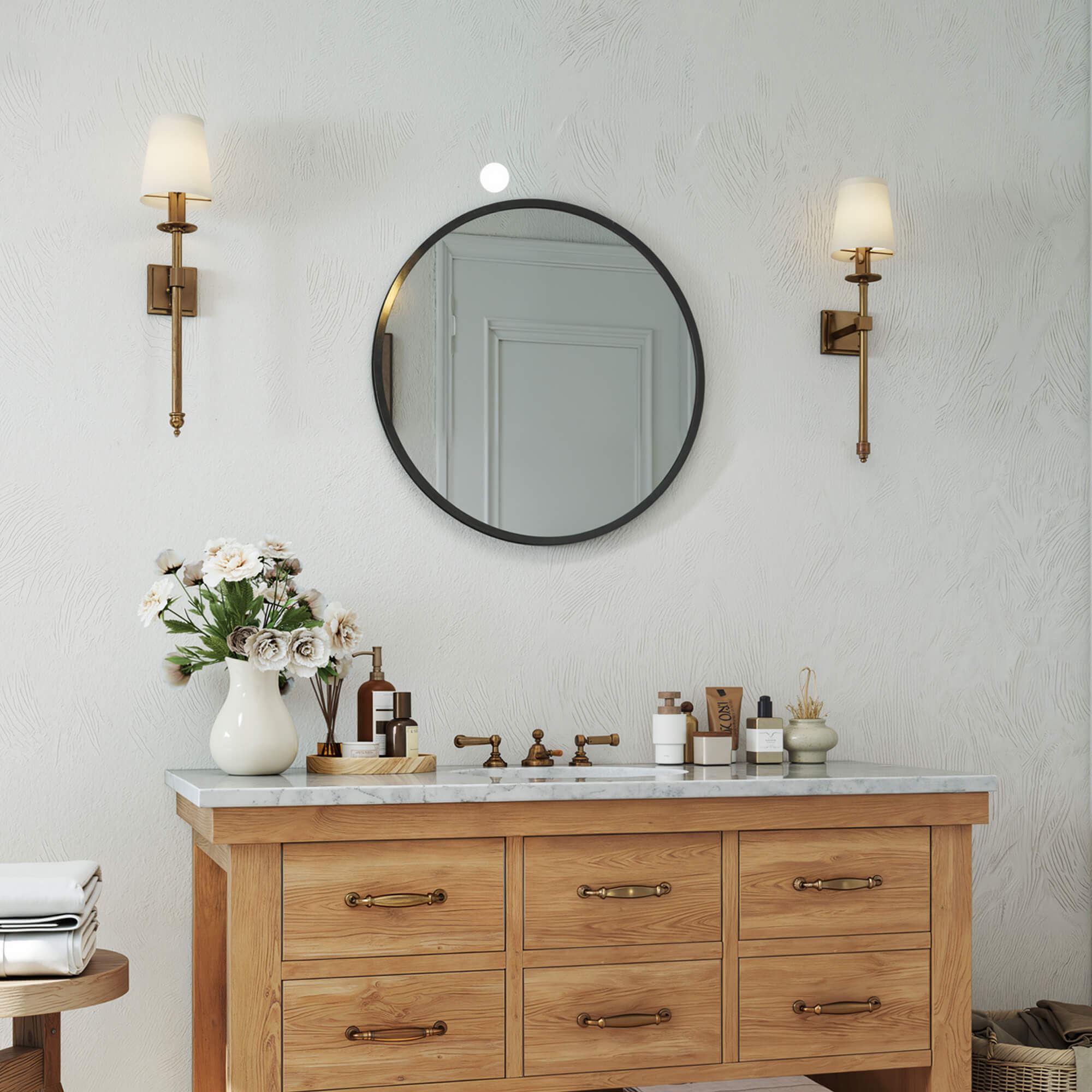 Elegant Round Wall Mirror