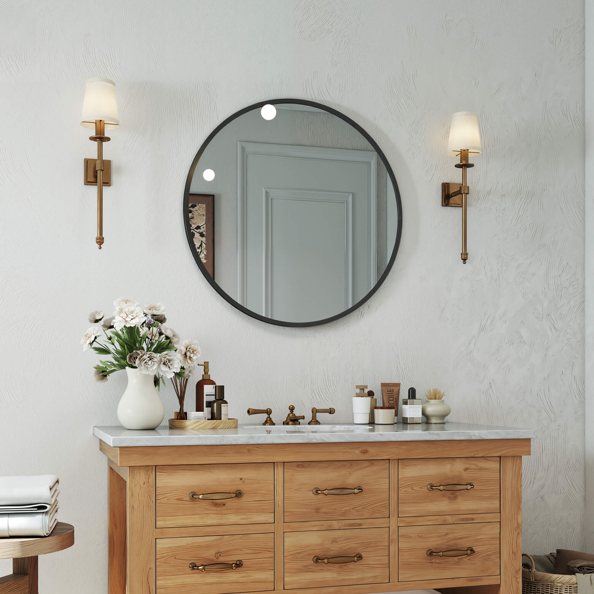 Elegant Round Wall Mirror