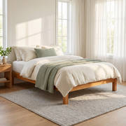 Minimalist Solid Wood Bed Frame