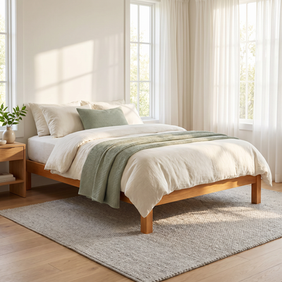 Minimalist Solid Wood Bed Frame