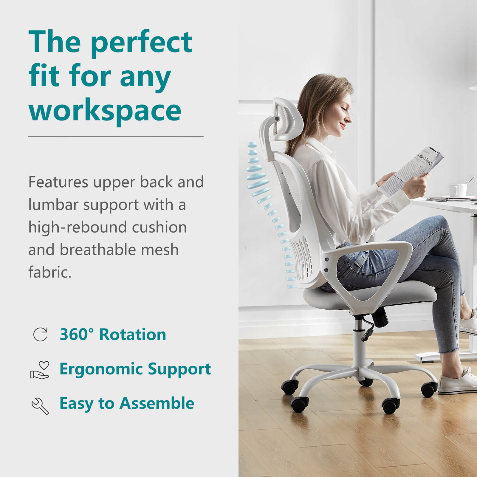 High Back Ergonomic Mesh Office Chair