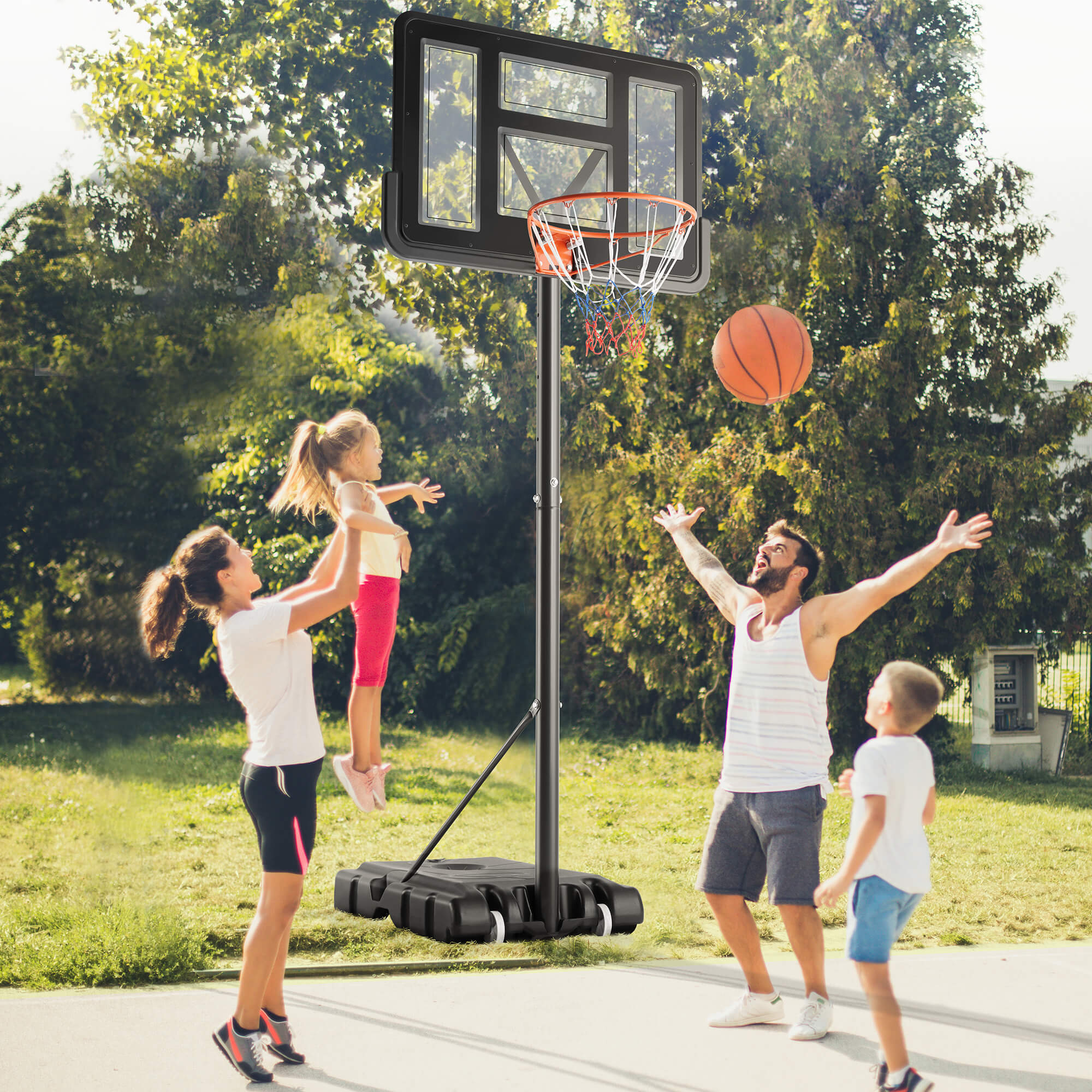 Portable Adjustable Basketball Hoop
