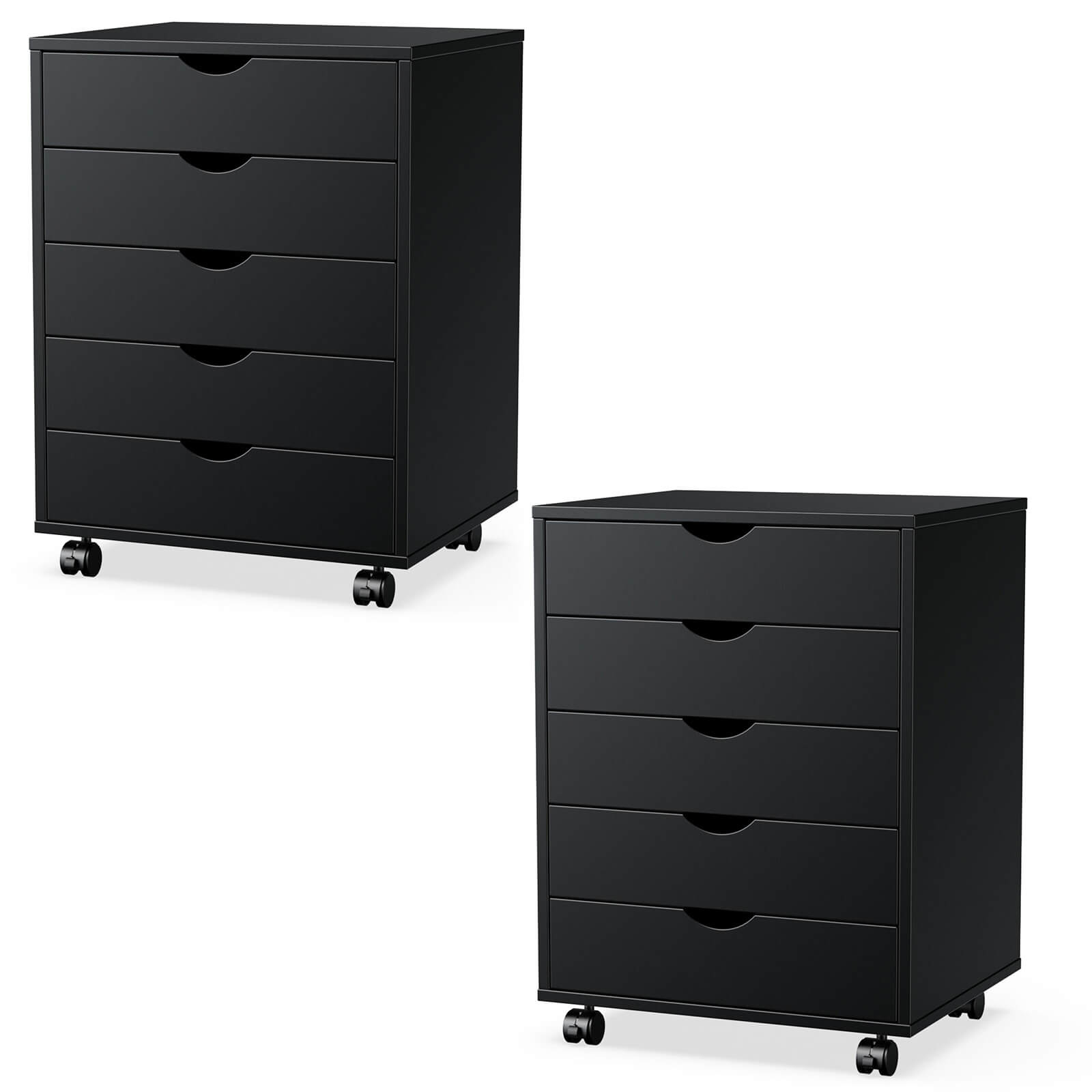 5 Drawer Mobile Chest of Drawers