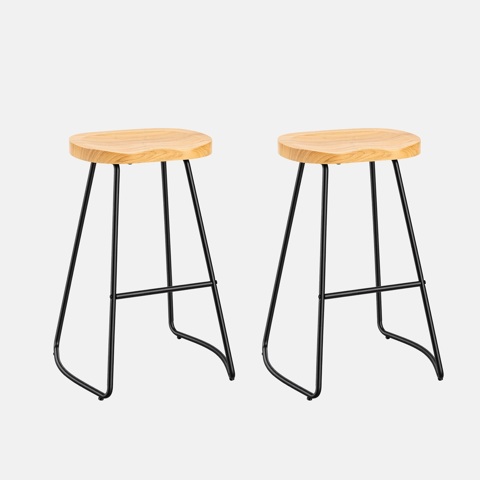 Wooden Counter Height Bar Stool