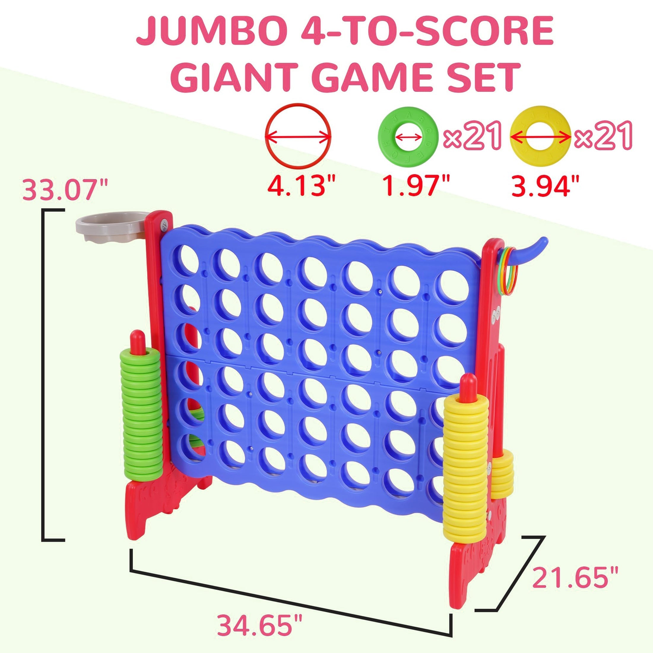 Giant 4-in-a-Row Game Set