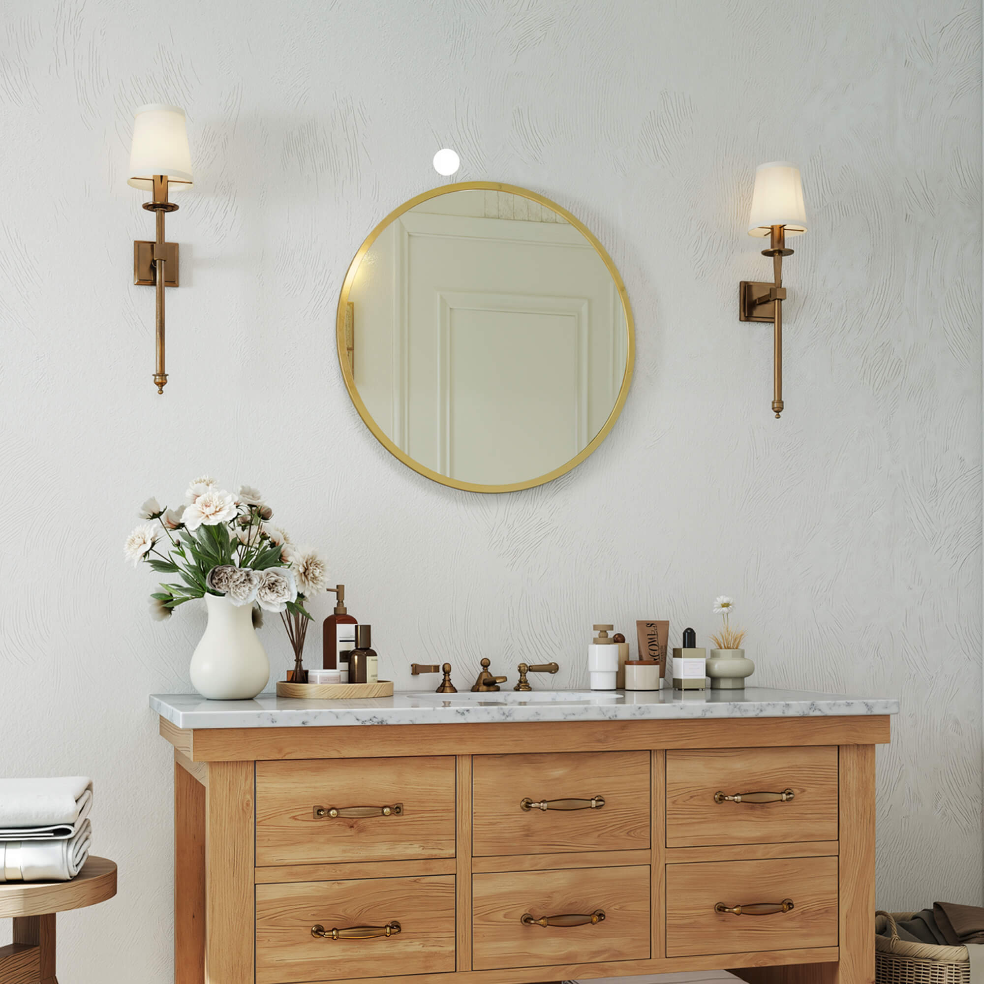 Elegant Round Wall Mirror