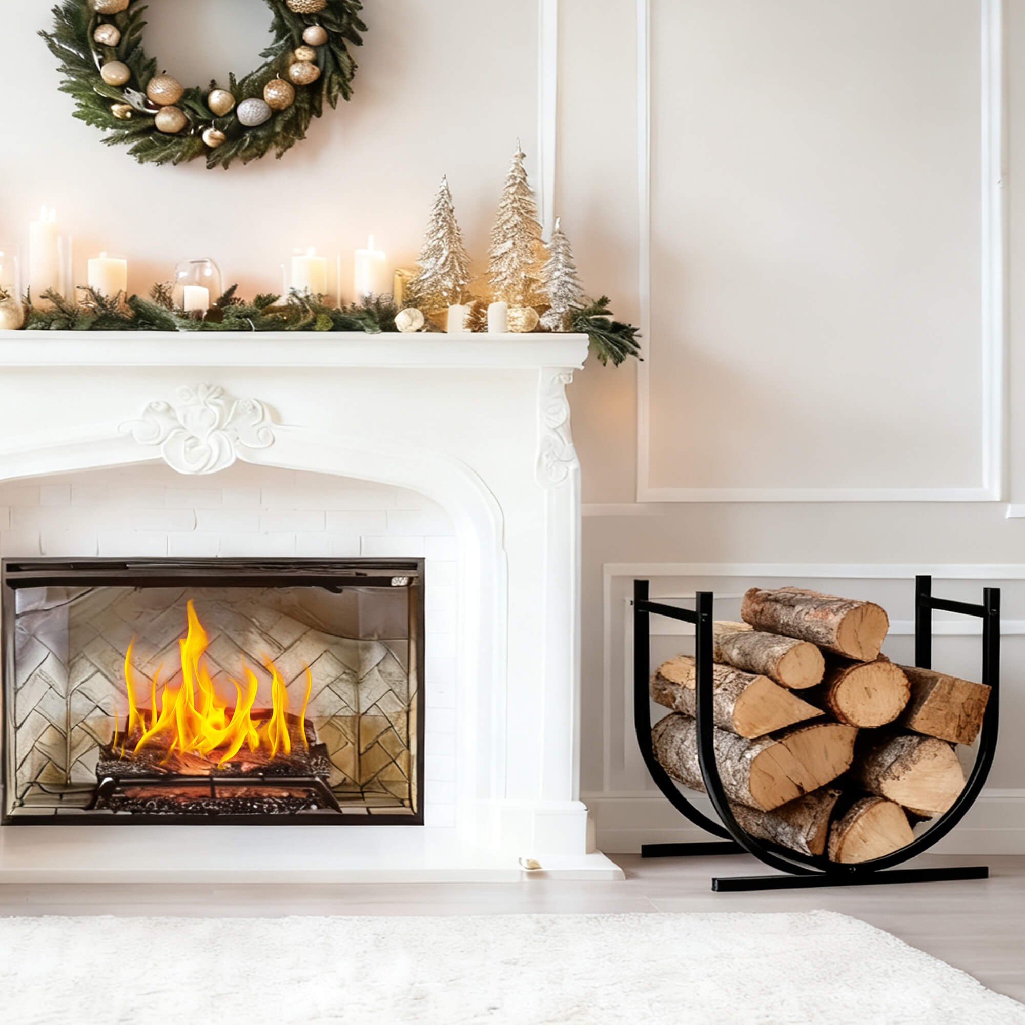 indoor firewood rack