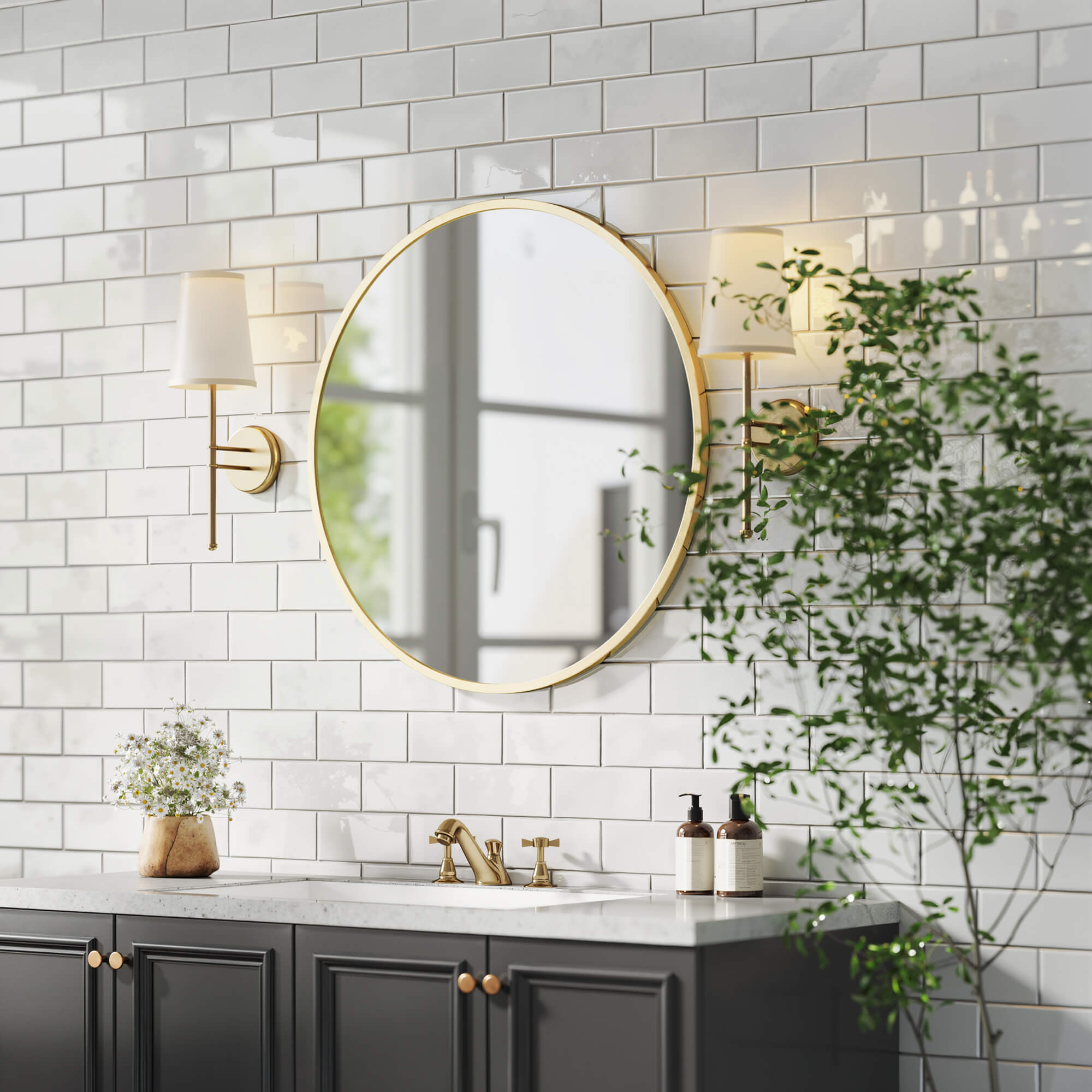Elegant Round Wall Mirror