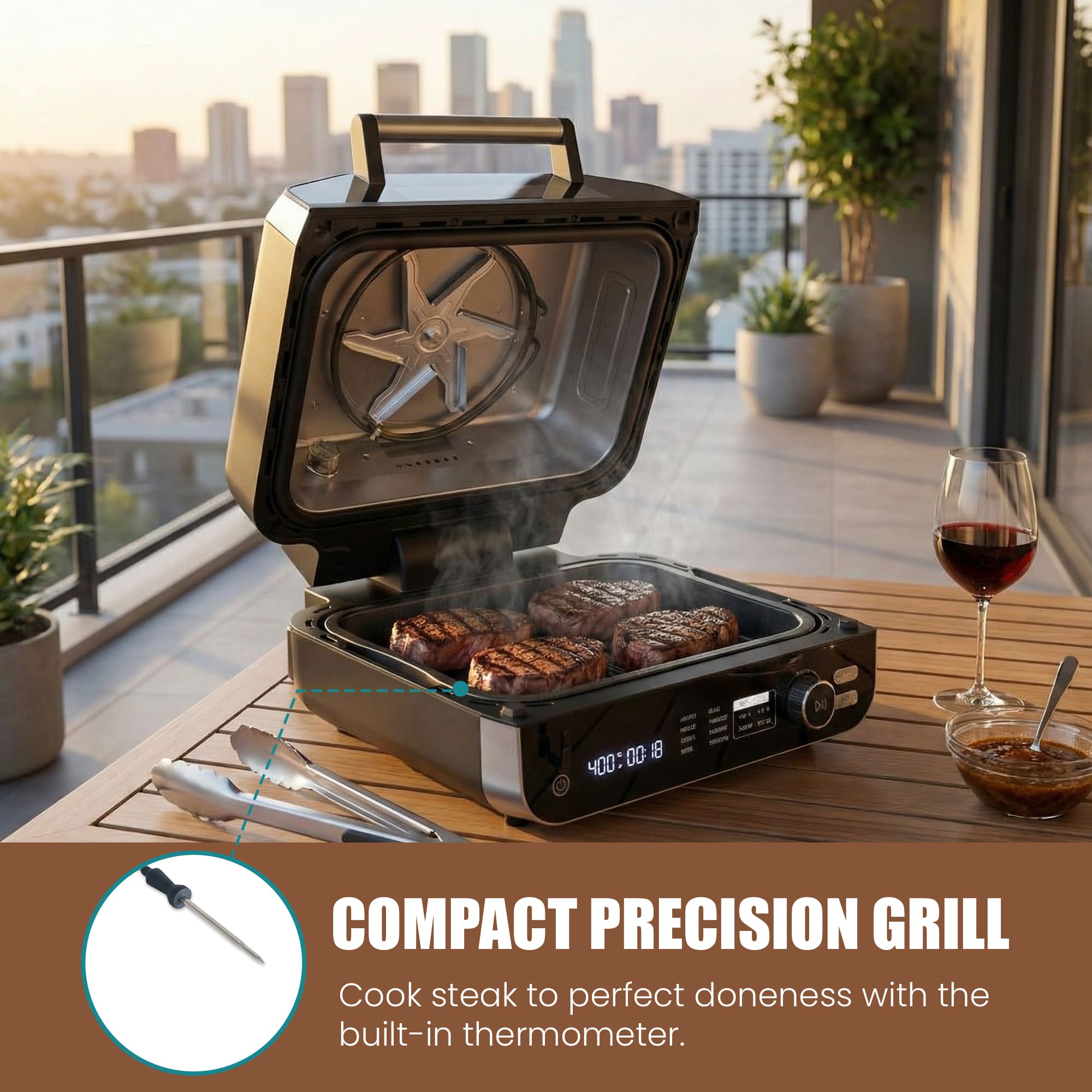 WareBay 3.7L 2800W Electric Indoor Grill