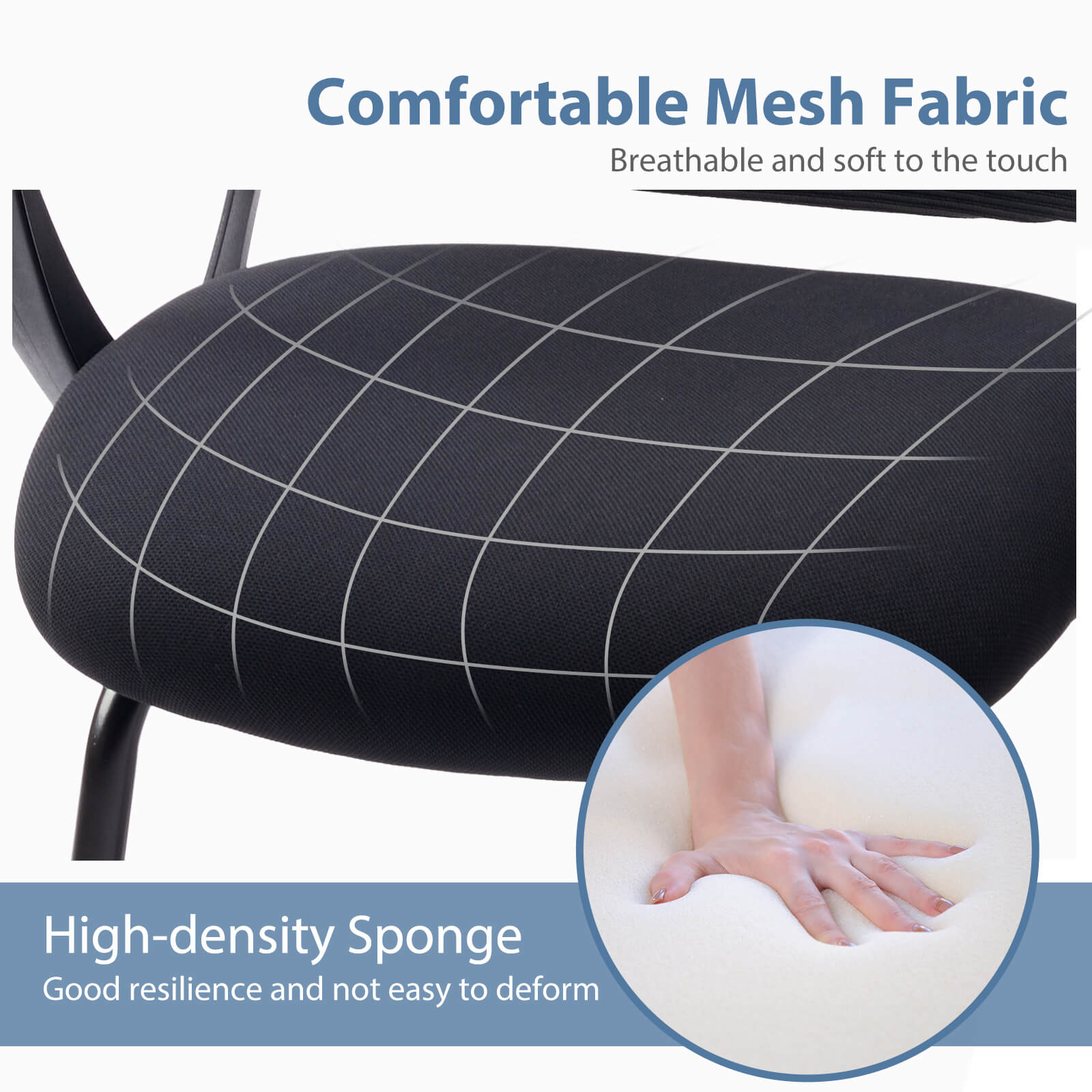 Ergonomic Mesh Office Chair with Armrests