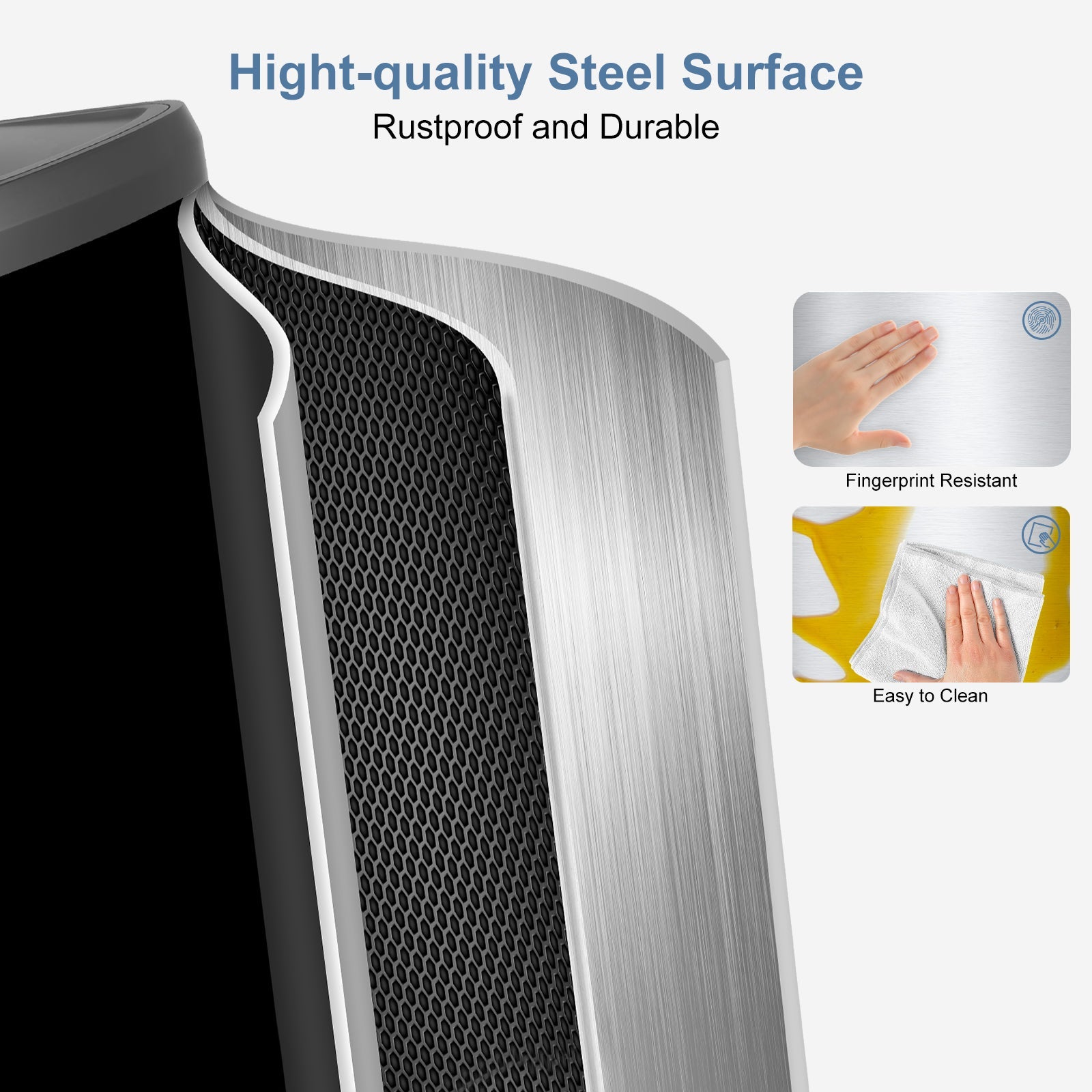 21 Gallon Stainless Steel Step-On Trash Can