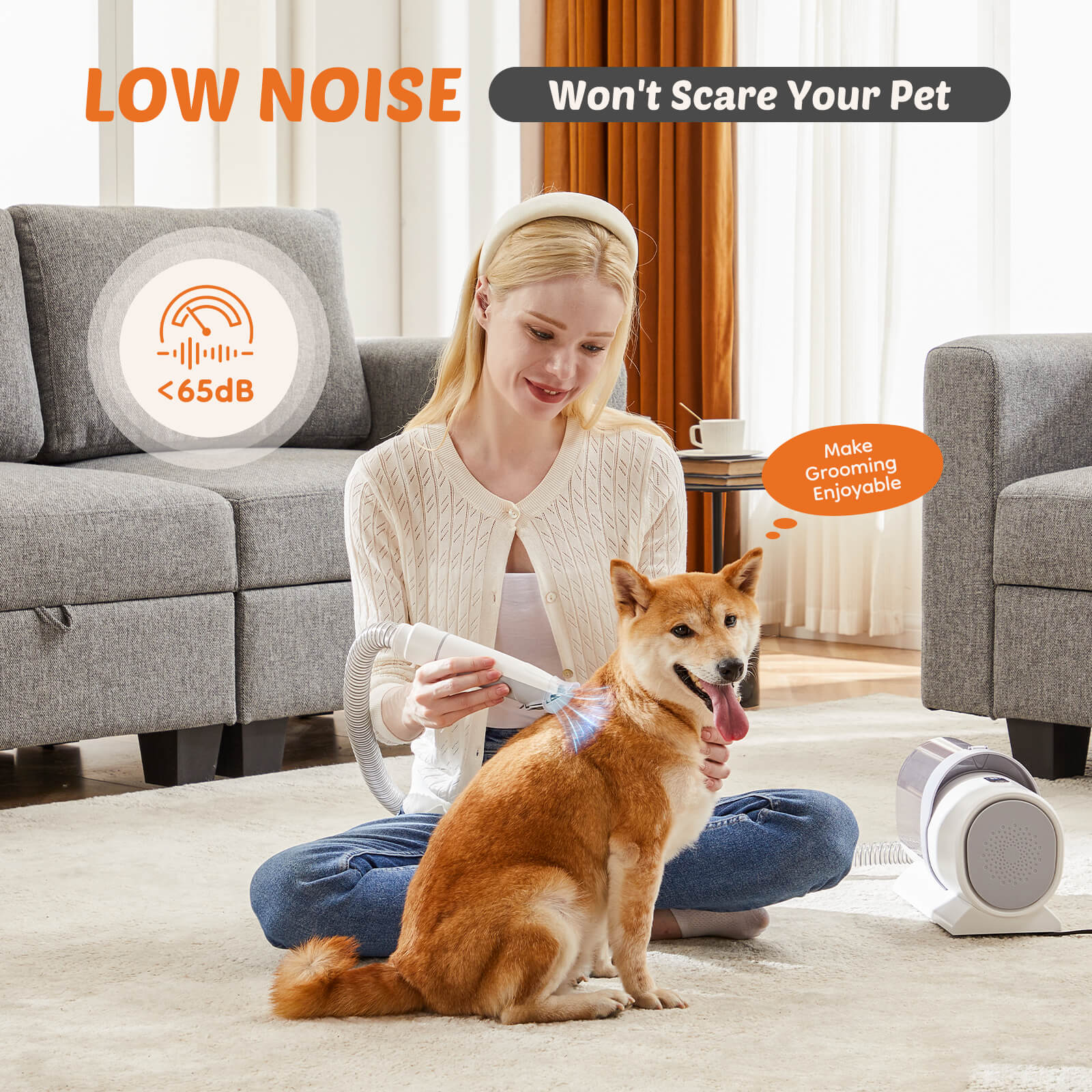 5-in-1 Vacuum Pet Grooming Kit