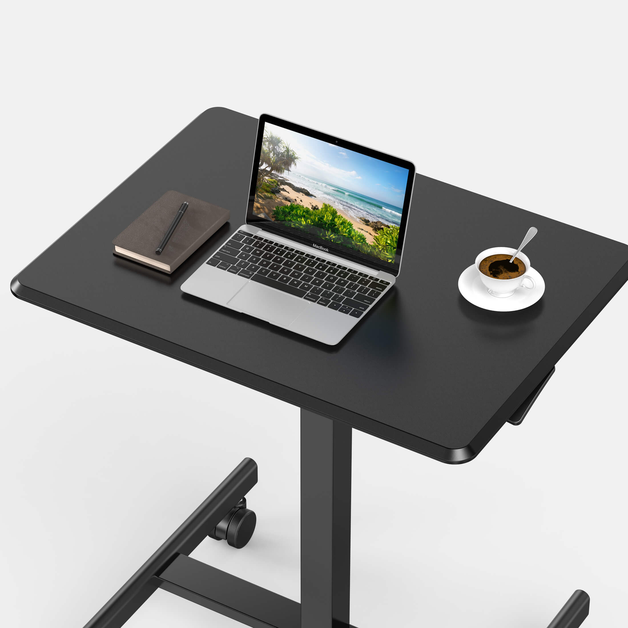 Adjustable Height Mobile Laptop Standing Desk