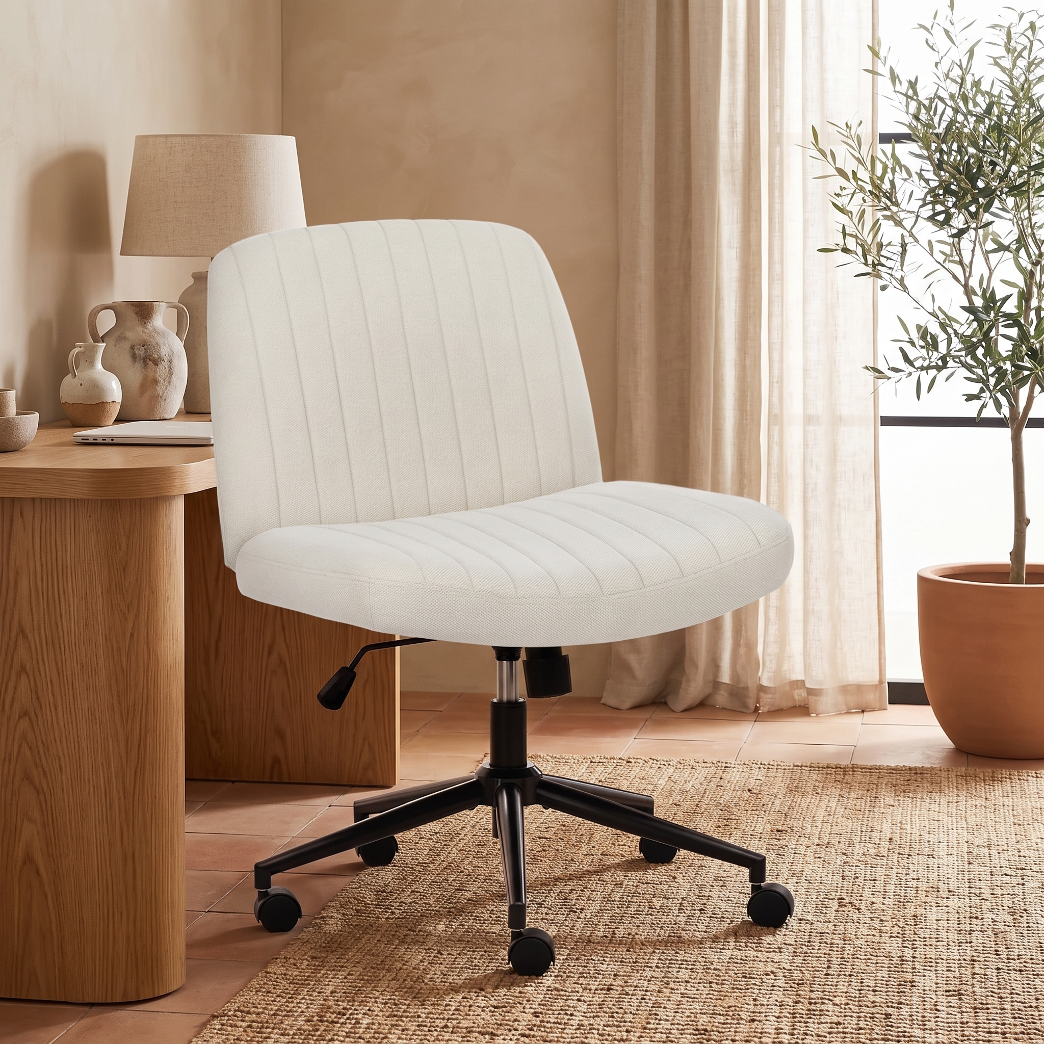 Armless Adjustable Plank Office Chair