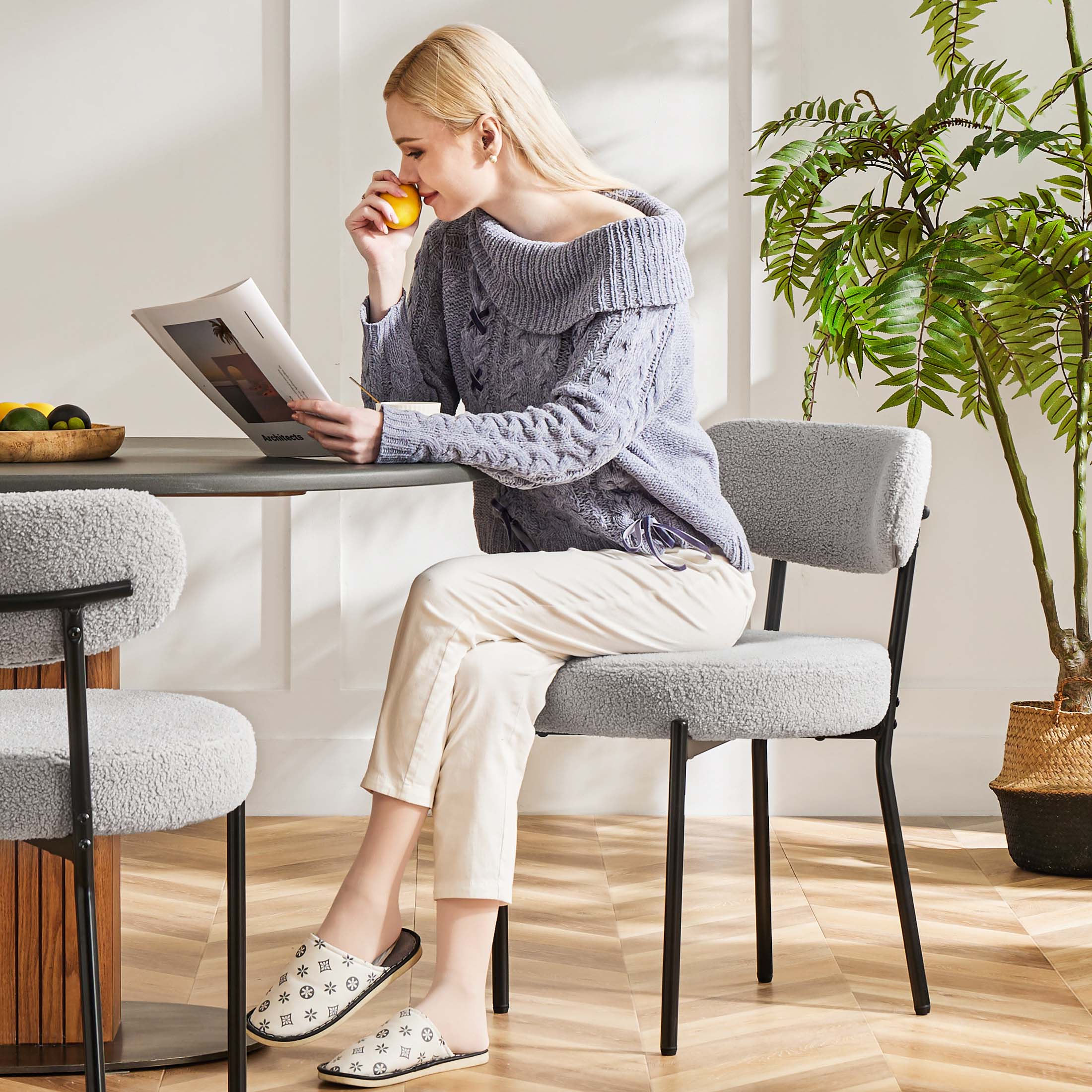 Cushioned Dining Chairs Set of 4