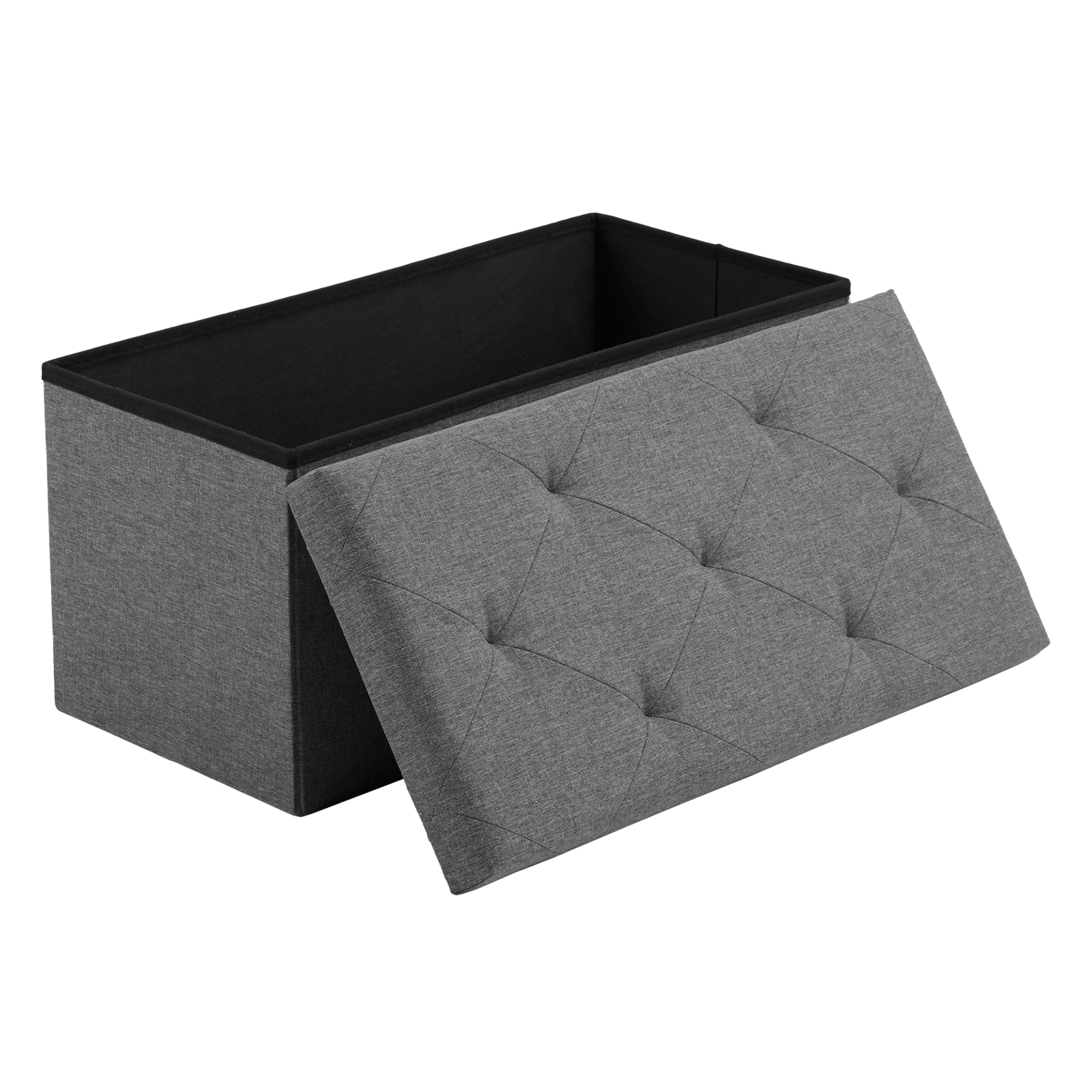Foldable Linen Storage Ottoman Bench