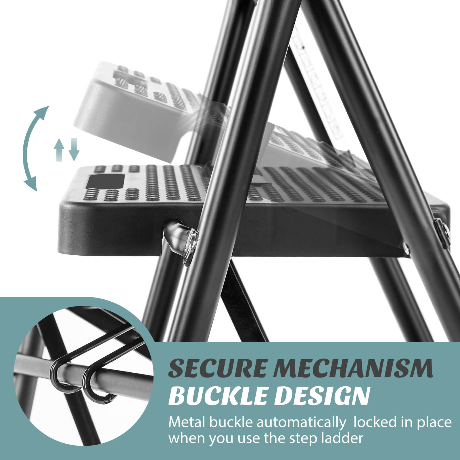 Heavy-Duty Anti-Slip Folding Step Ladder