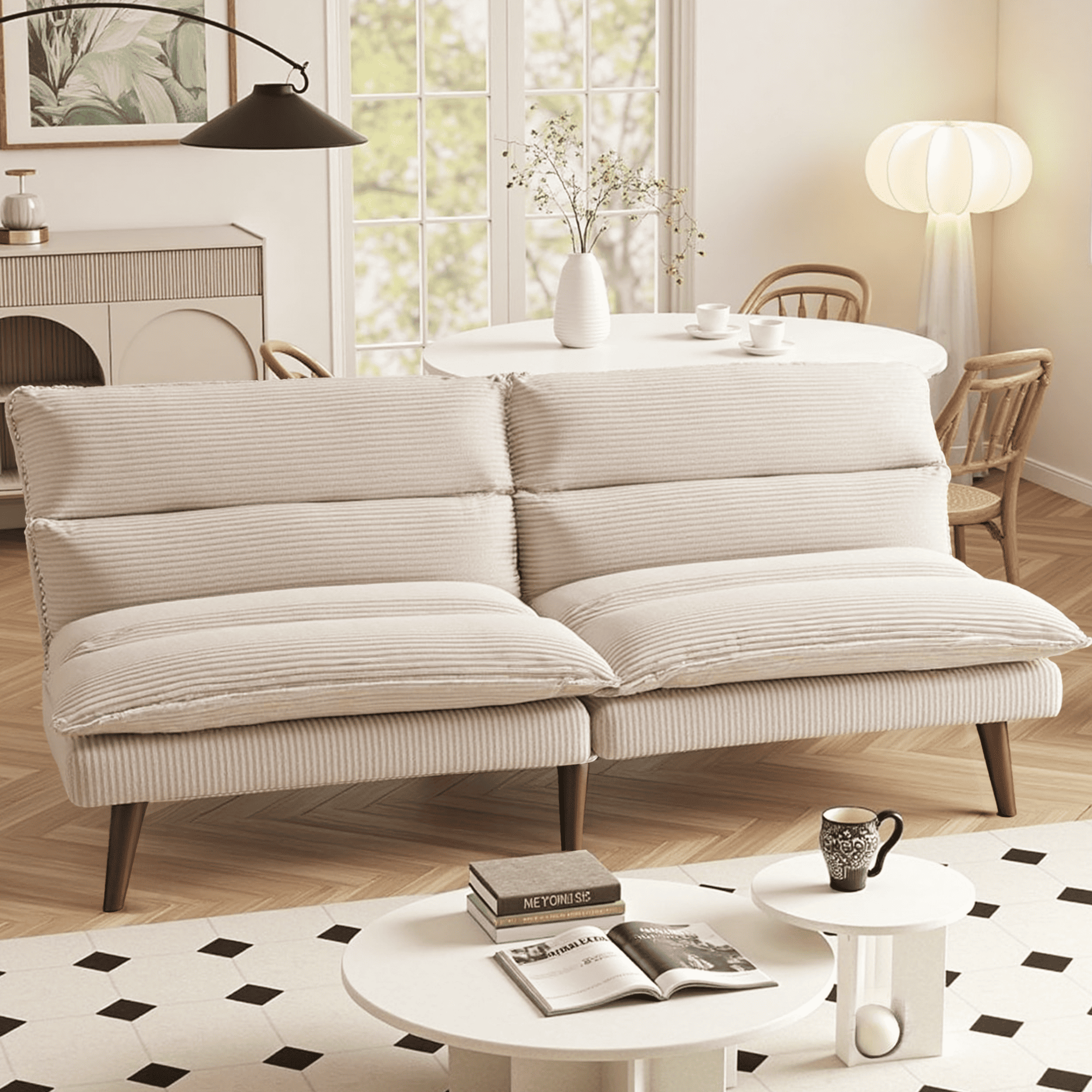 Corduroy Convertible Futon Sofa Bed