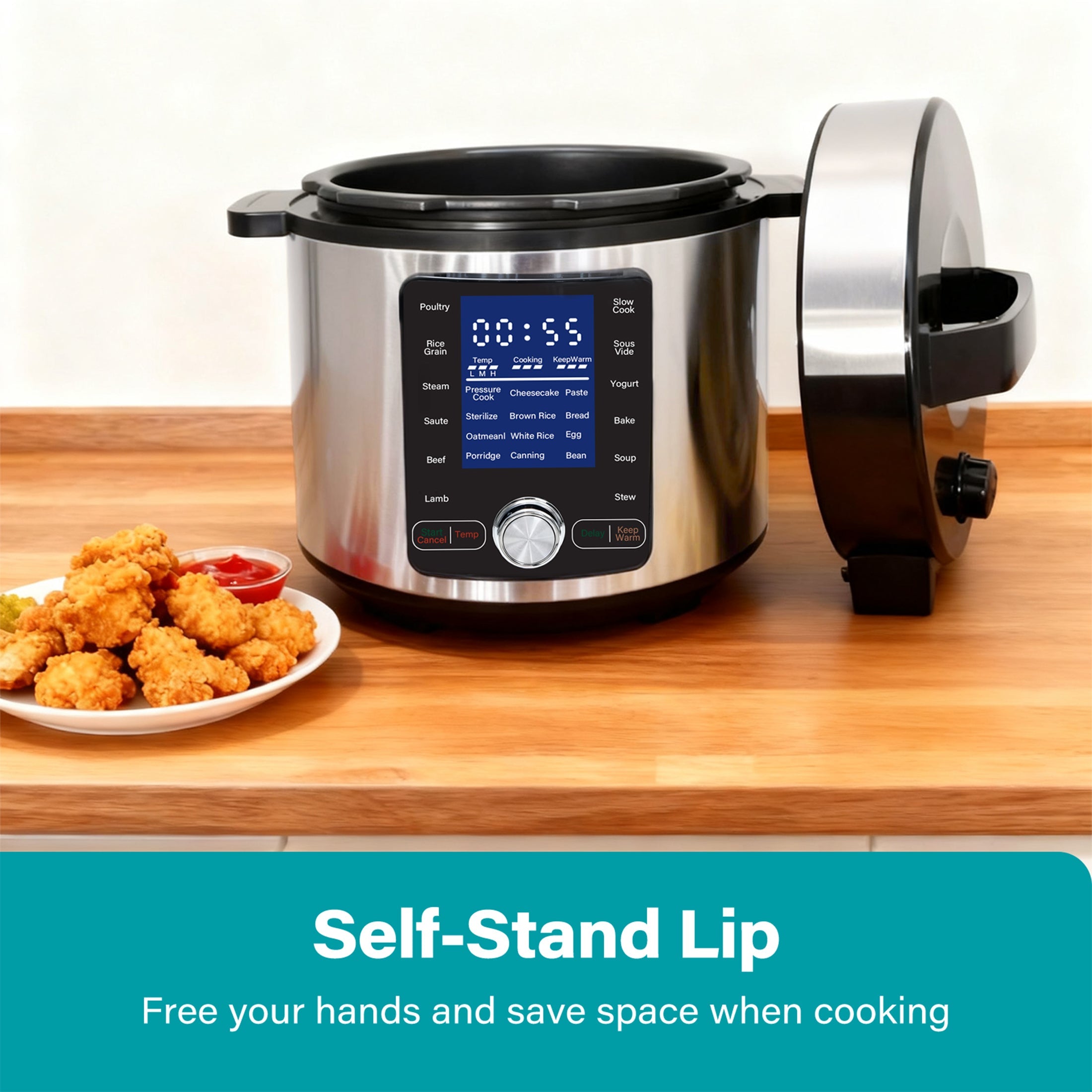 12-in-1 Stainless Steel Electric Pressure Cooker