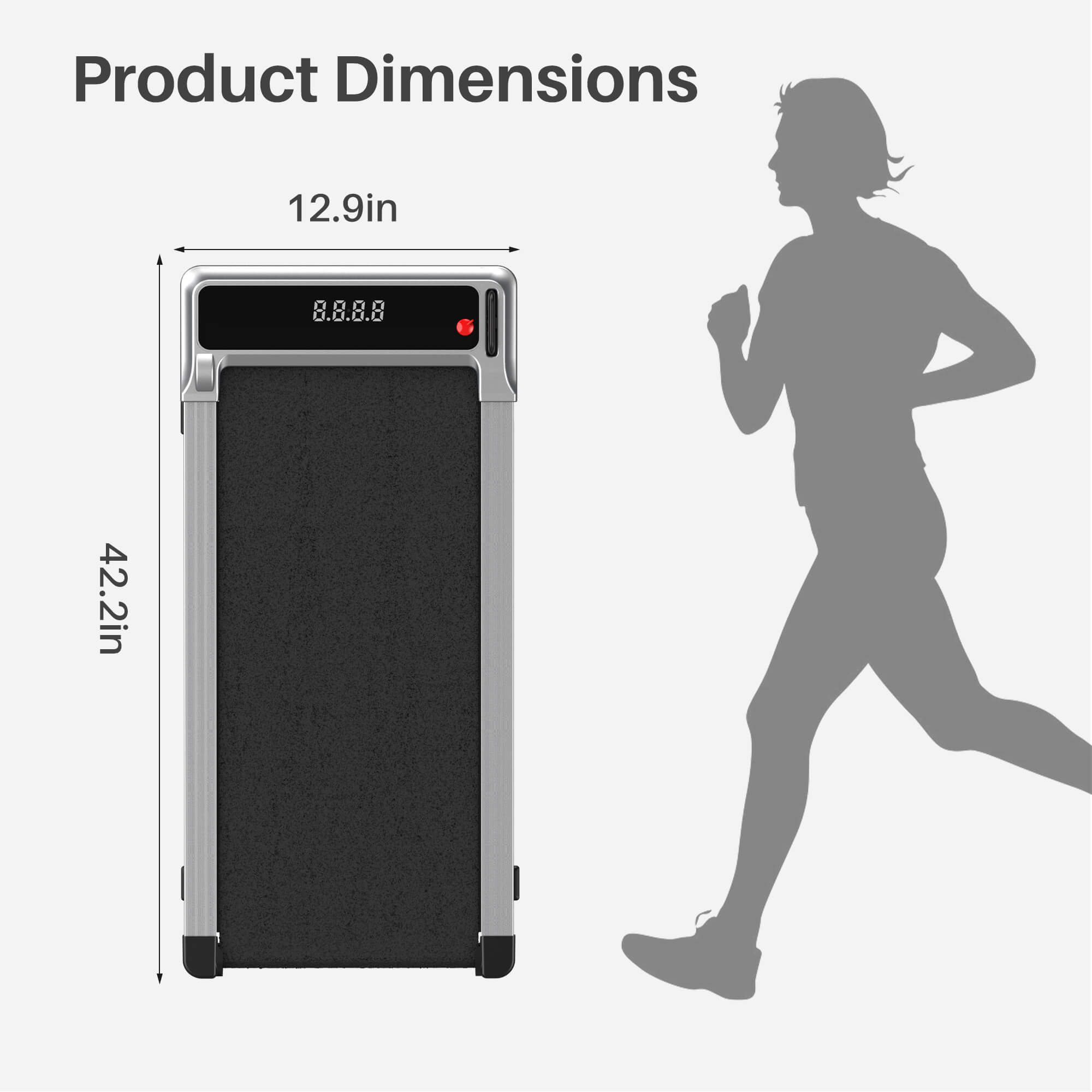 Foldable Treadmill with Handrails