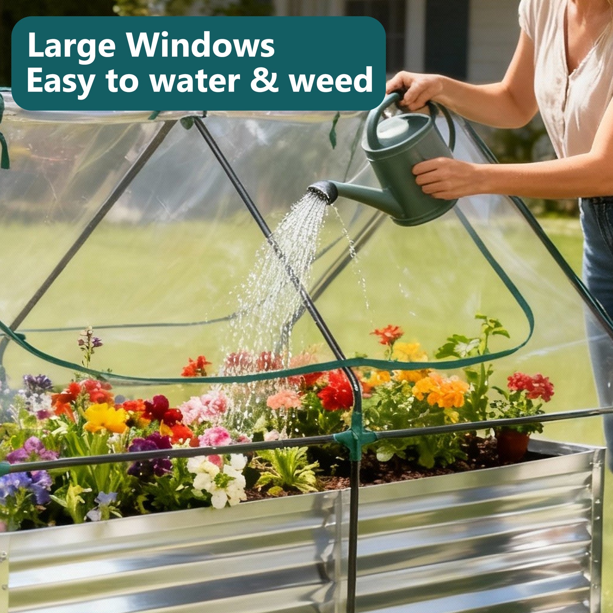 Mini Greenhouse Raised Garden Bed