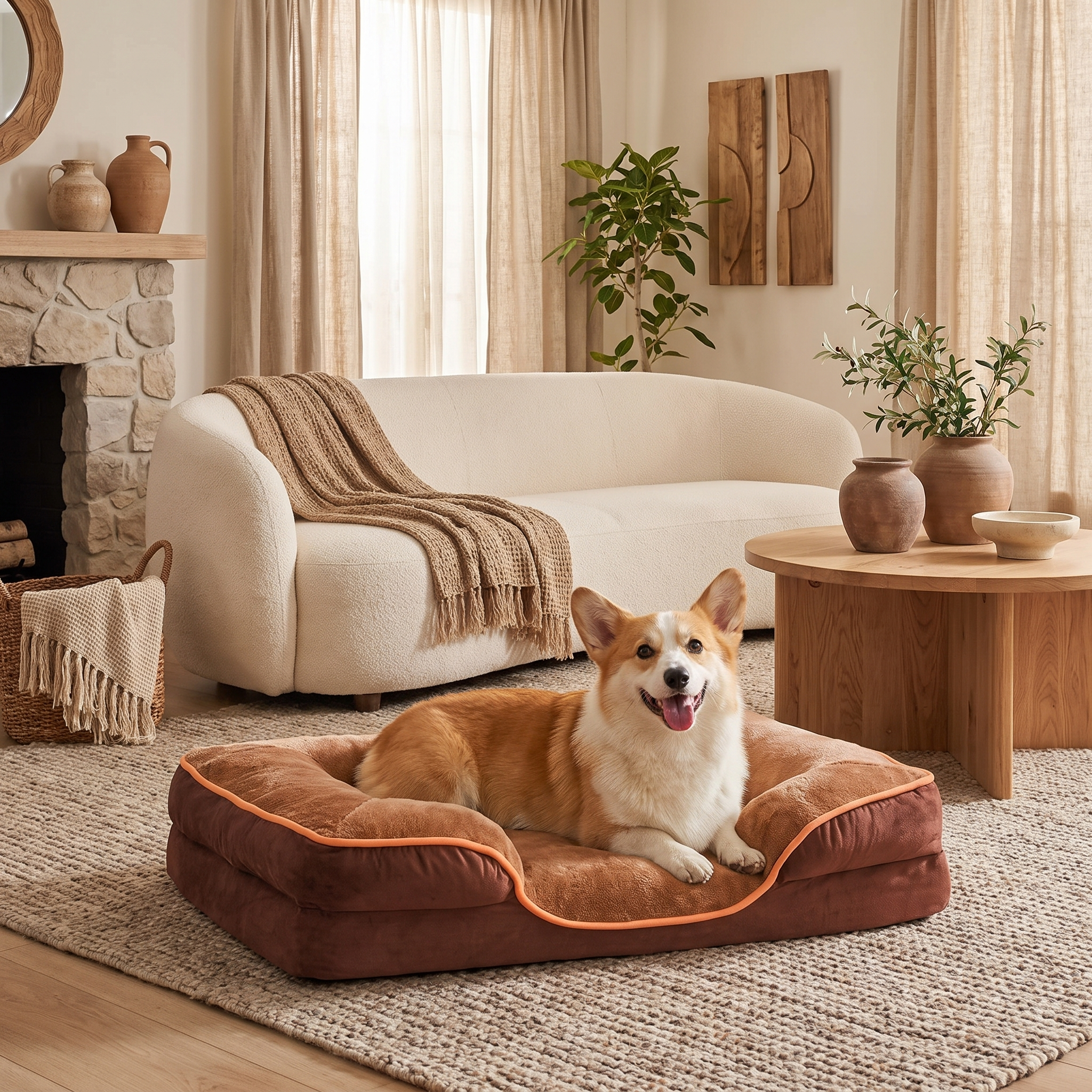 Orthopedic Non-Slip Dog Bed