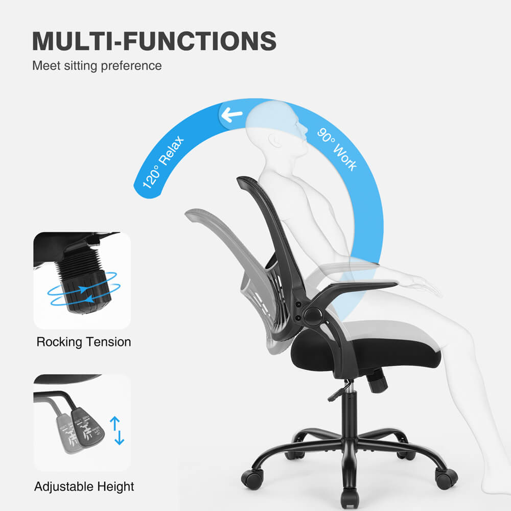 Ergonomic Mesh Mid-Back Office Chair