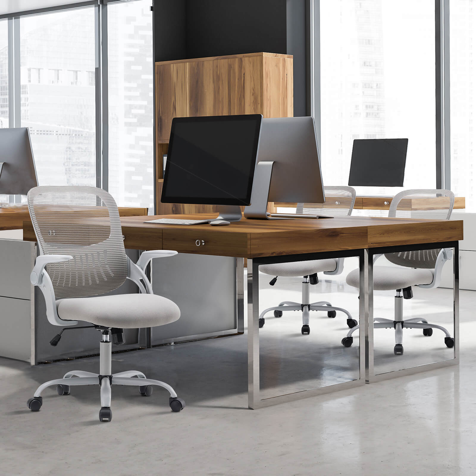 Ergonomic Mesh Mid-Back Office Chair