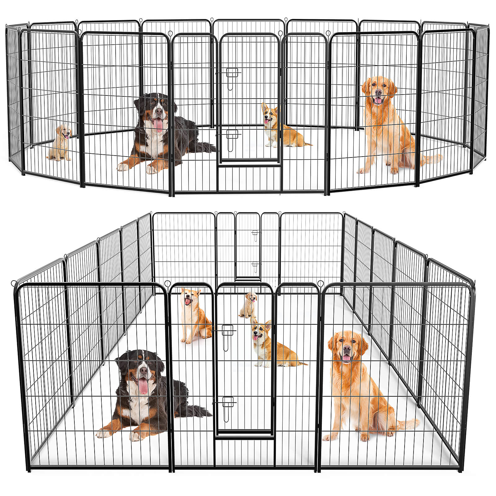 Collapsible Metal Dog Playpen Fence