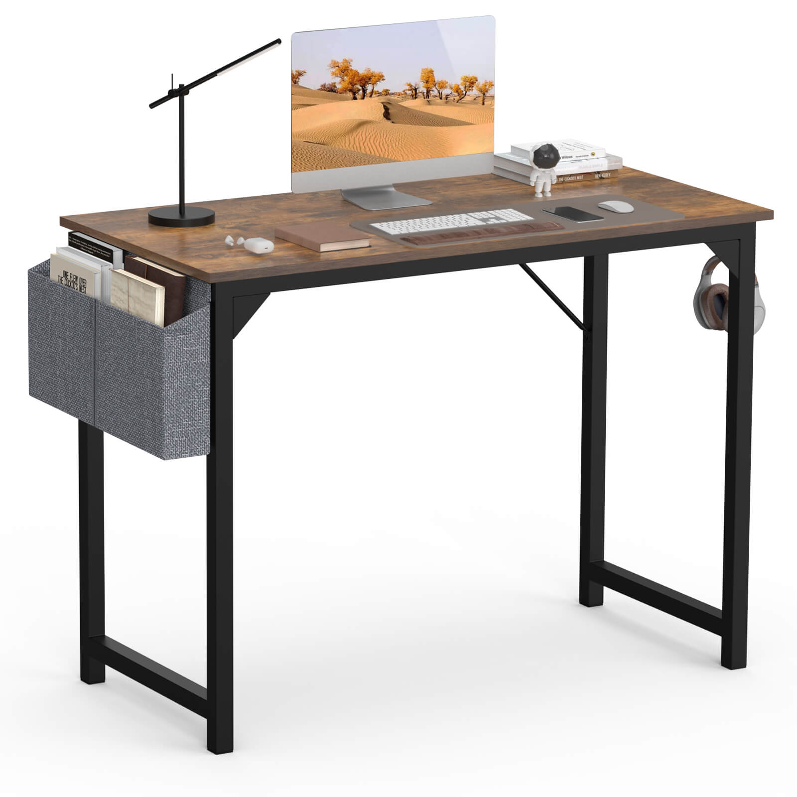 Organizer Computer Desk with Storage Pockets