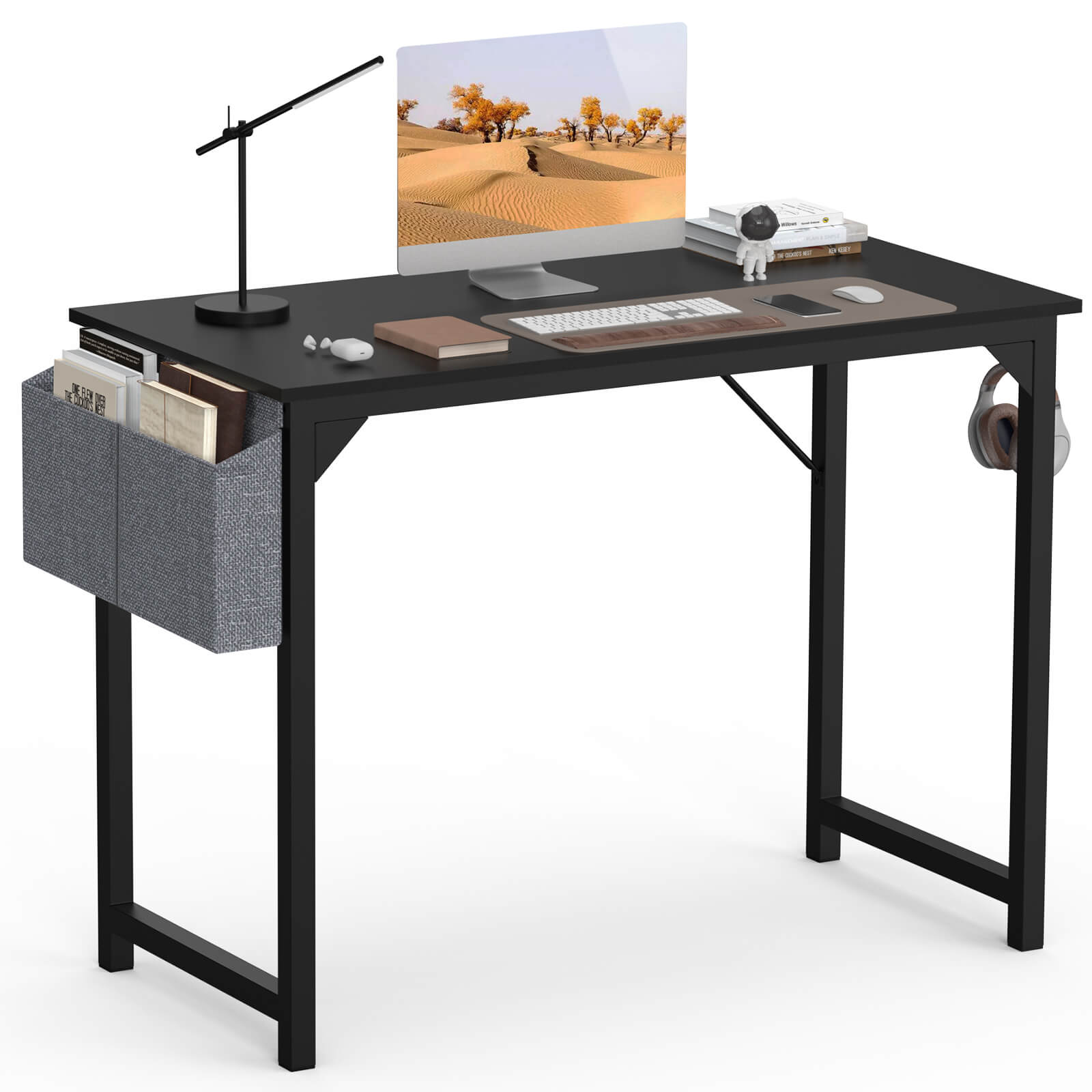 Organizer Computer Desk with Storage Pockets