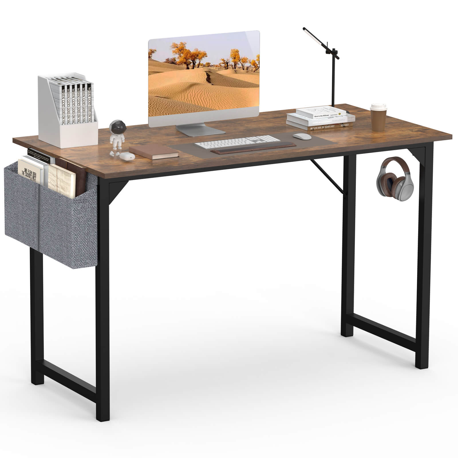 Organizer Computer Desk with Storage Pockets