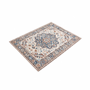 Washable Low-Pile Polyester Area Rug