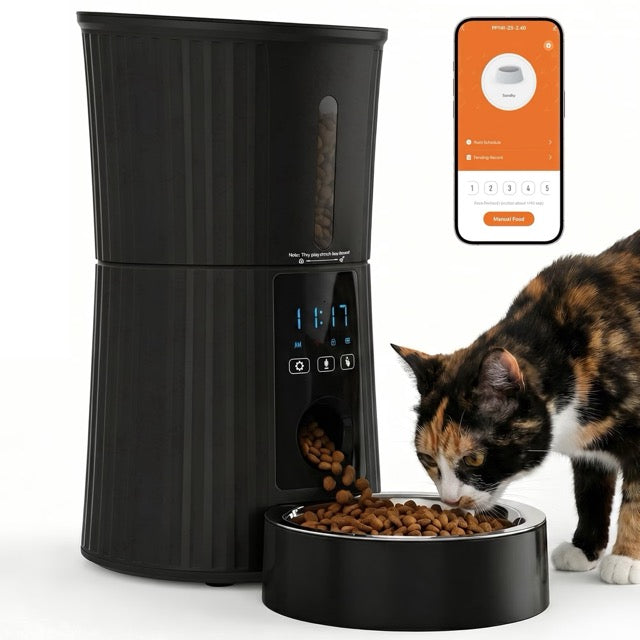 WiFi Smart Pet Feeder – Auto Cat & Dog Food Dispenser with App Control | 4L & 6L