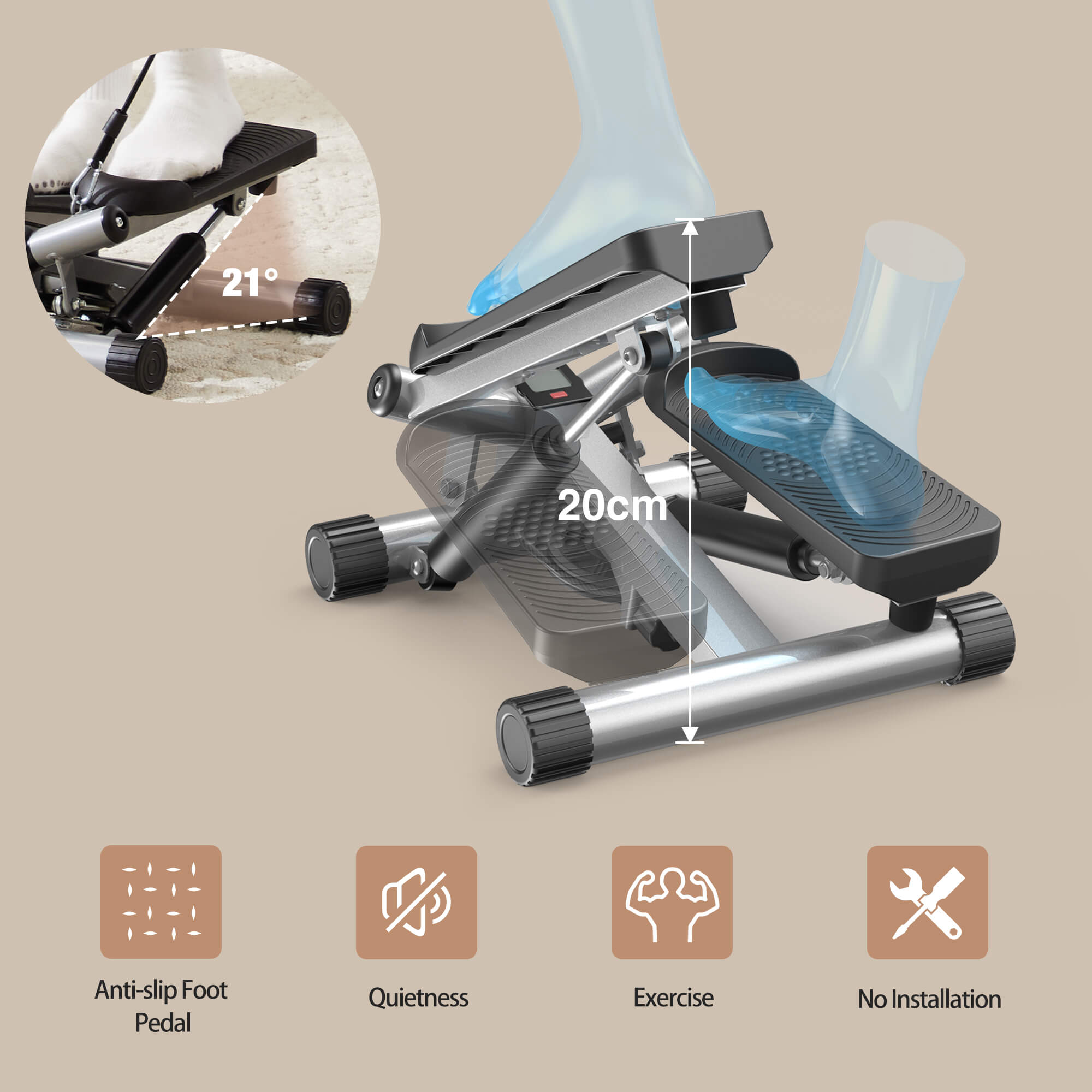 Mini Adjustable Resistance Stepper