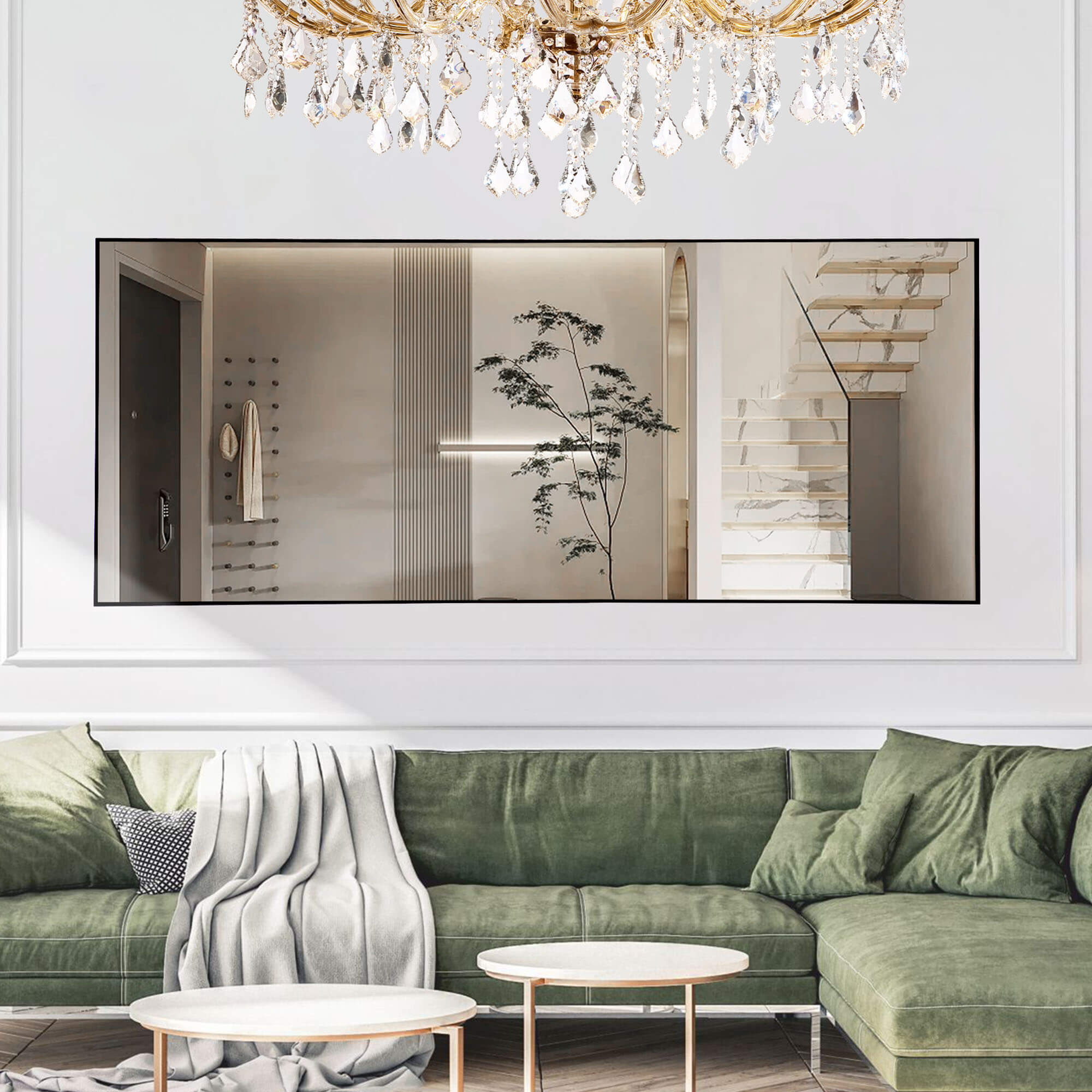 Full Length Aluminum Alloy Standing Mirror